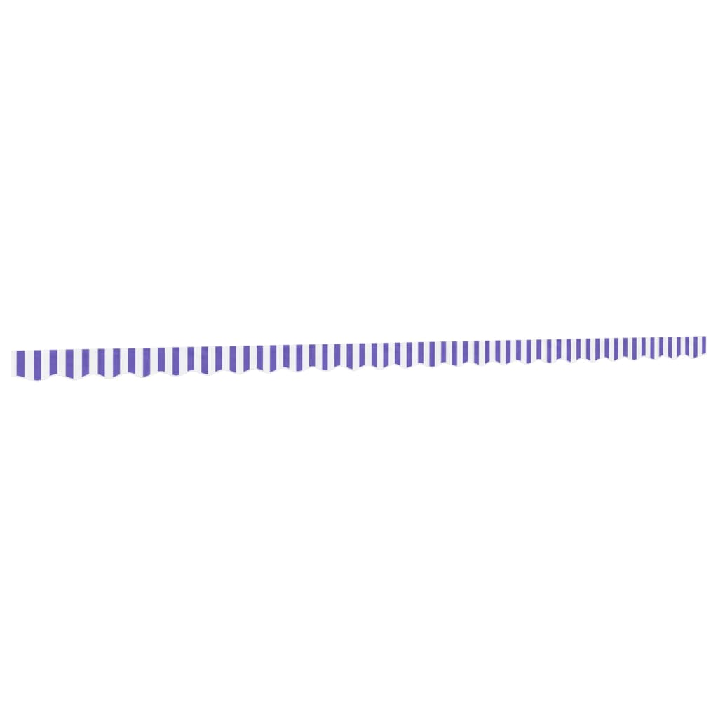 Erstatningsstoff for markisekappe blå og hvit stripe 6 m