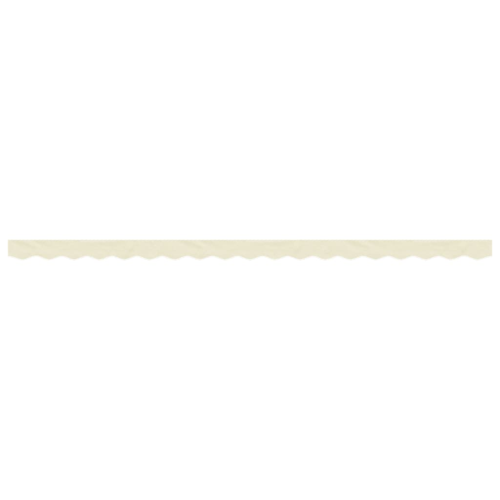 Erstatningsstoff for markisekappe kremhvit stripe 4,5 m