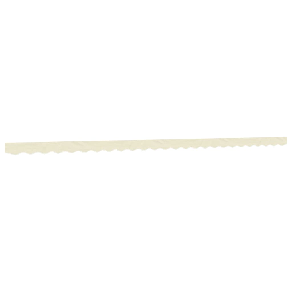 Erstatningsstoff for markisekappe kremhvit stripe 6 m