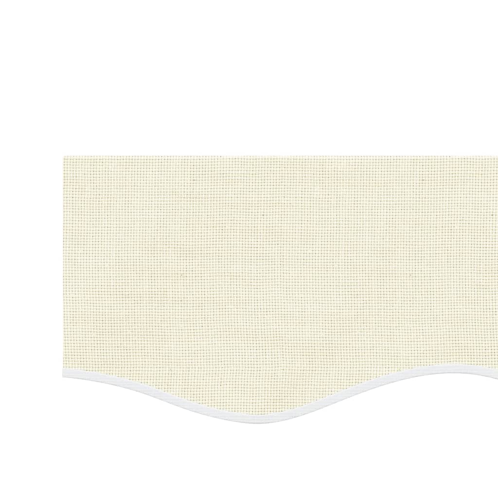 Erstatningsstoff for markisekappe kremhvit stripe 6 m