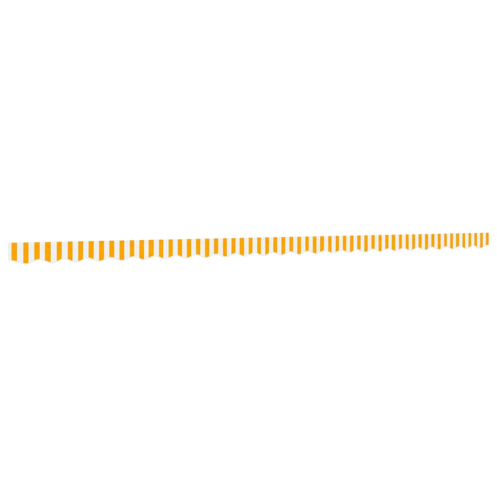 Erstatningsstoff for markisekappe gul og hvit stripe 6 m