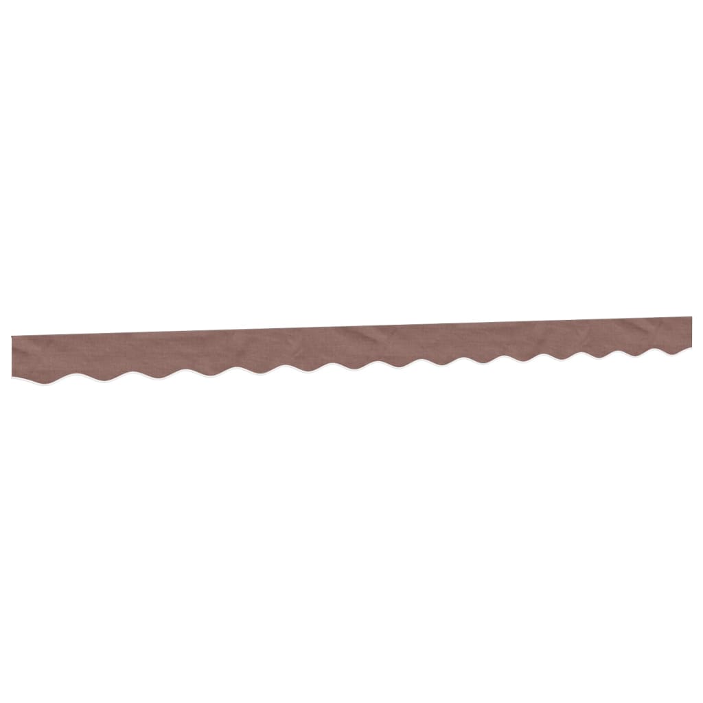 Erstatningsstoff for markisekappe brun stripe 3,5 m