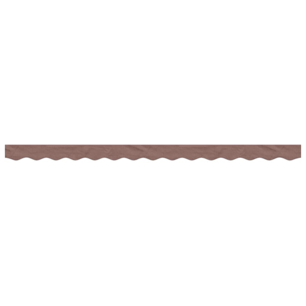 Erstatningsstoff for markisekappe brun stripe 3,5 m