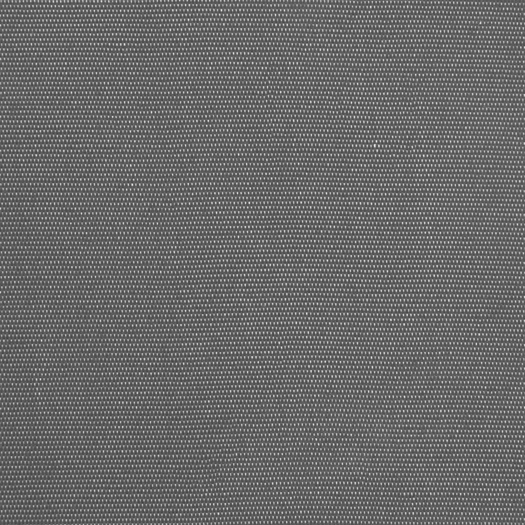 Uttrekkbar markise antrasitt 100x150 cm stoff og stål