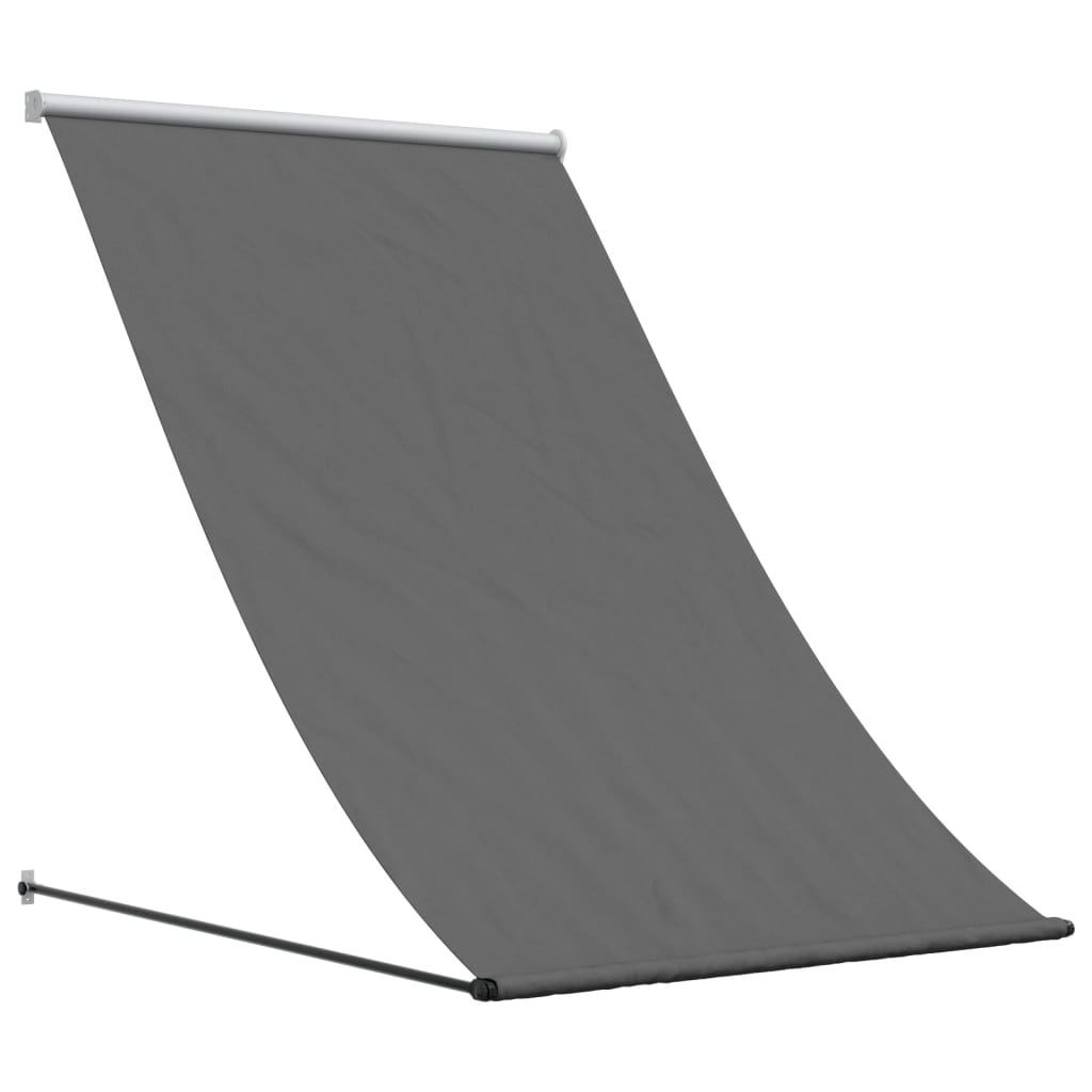 Uttrekkbar markise antrasitt 150x150 cm stoff og stål