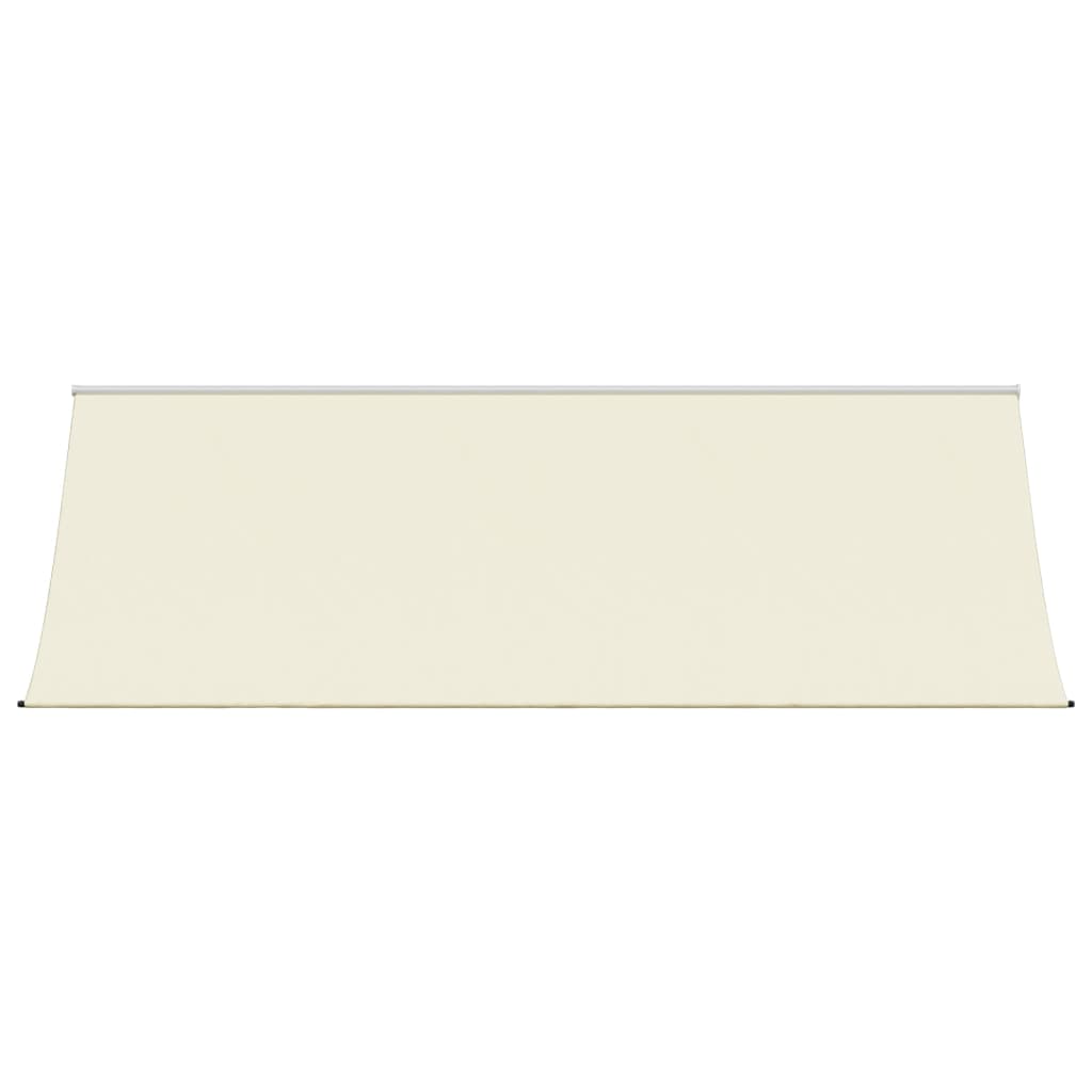 Uttrekkbar markise kremhvit 350x150 cm stoff og stål