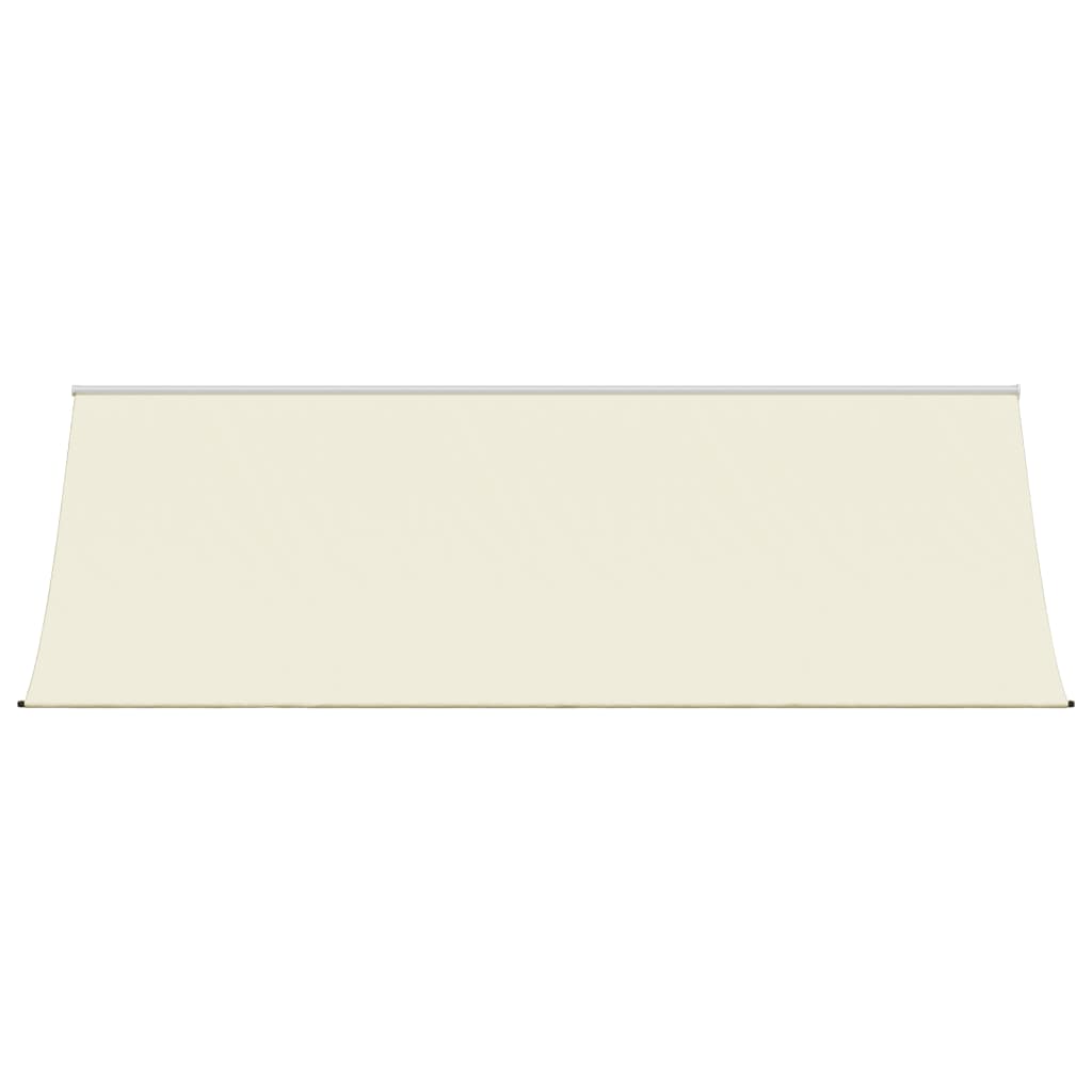 Uttrekkbar markise kremhvit 400x150 cm stoff og stål