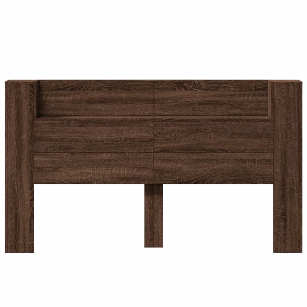 Hodegavl Skap Med Led Brun Eik 180X16,5X103,5 Cm
