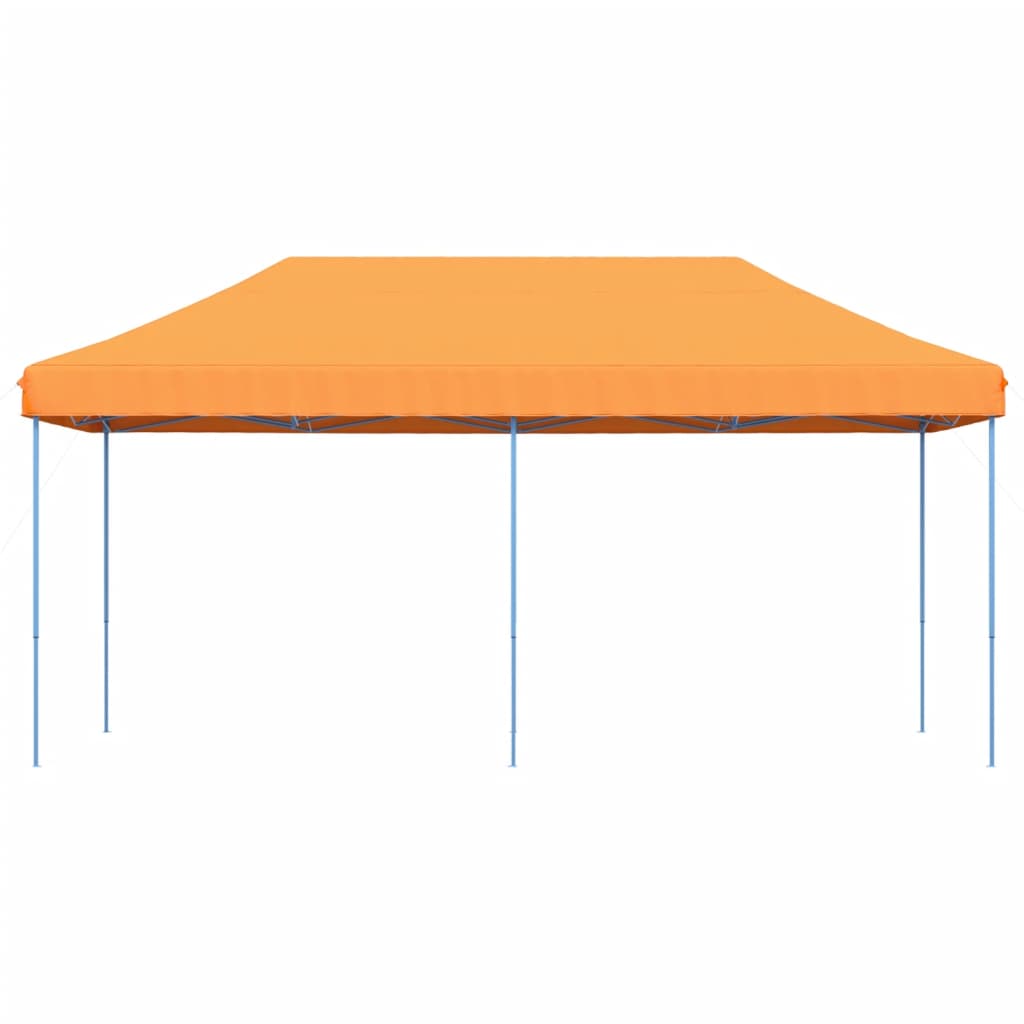 Sammenleggbart partytelt pop-up oransje 580x292x315 cm