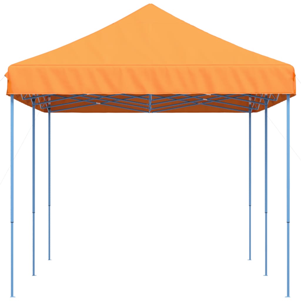 Sammenleggbart partytelt pop-up oransje 580x292x315 cm