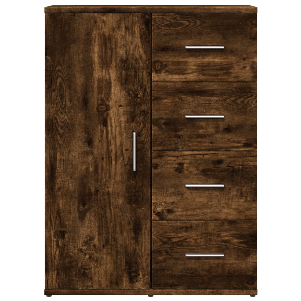 Skjenk Røkt Eik 59X39X80 Cm Konstruert Tre