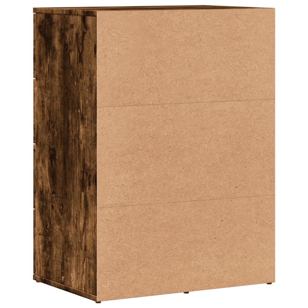 Skjenk Røkt Eik 59X39X80 Cm Konstruert Tre