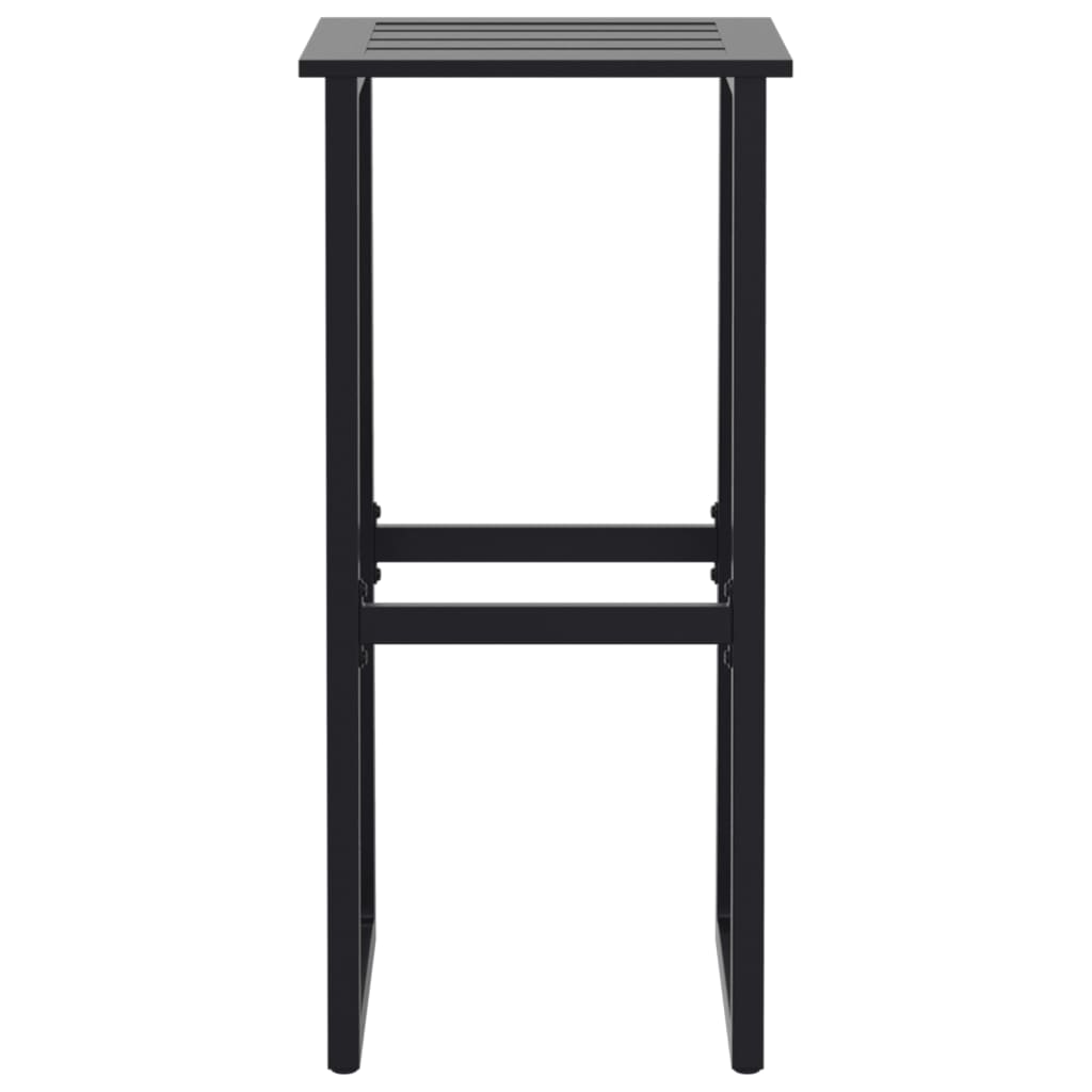 Barkrakker 2 stk svart 38x38x80 cm pulverlakkert stål