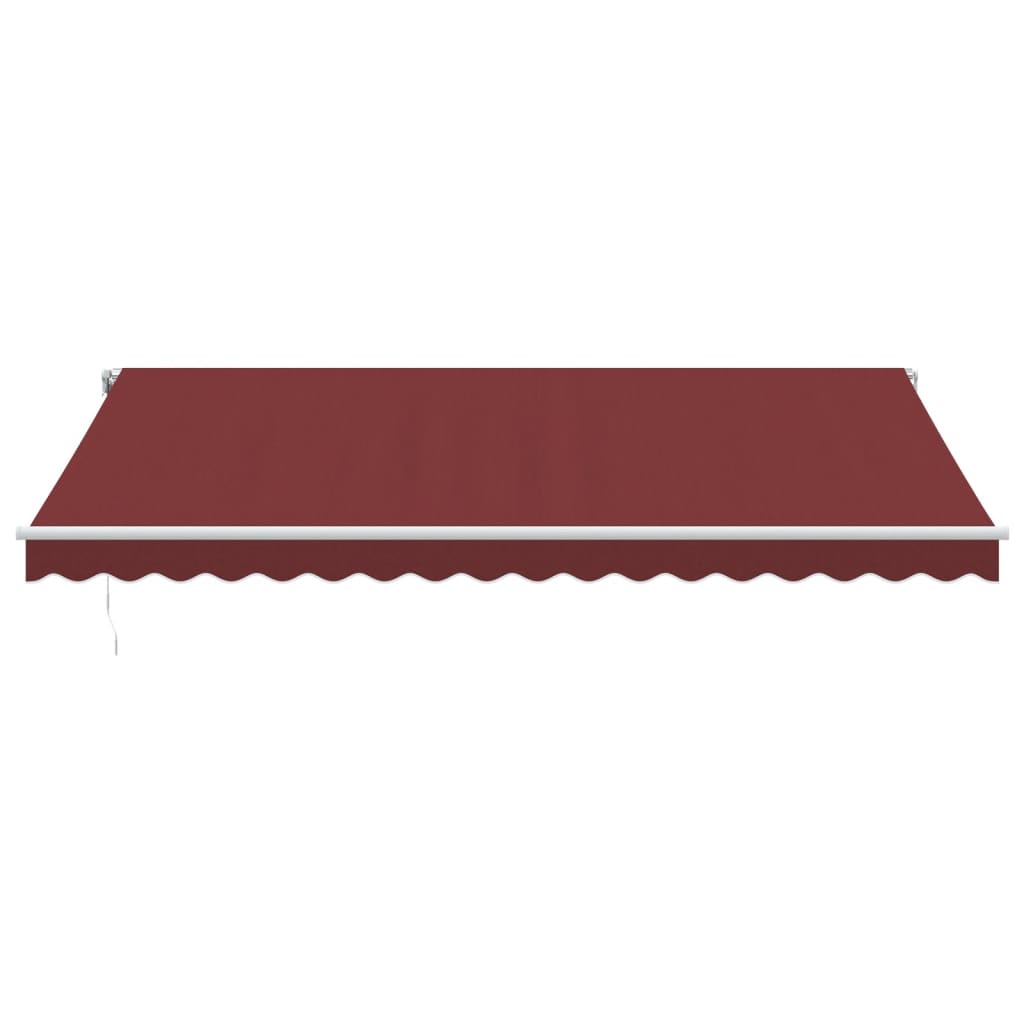 Automatisk uttrekkbar markise burgunder 450x300 cm