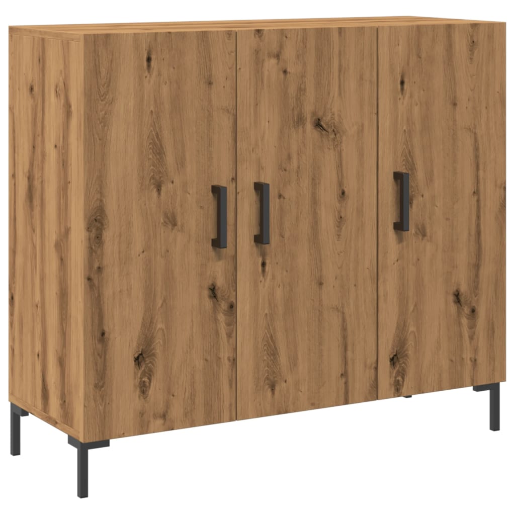 Skjenk Artisan Eik 90X34X80 Cm Konstruert Tre