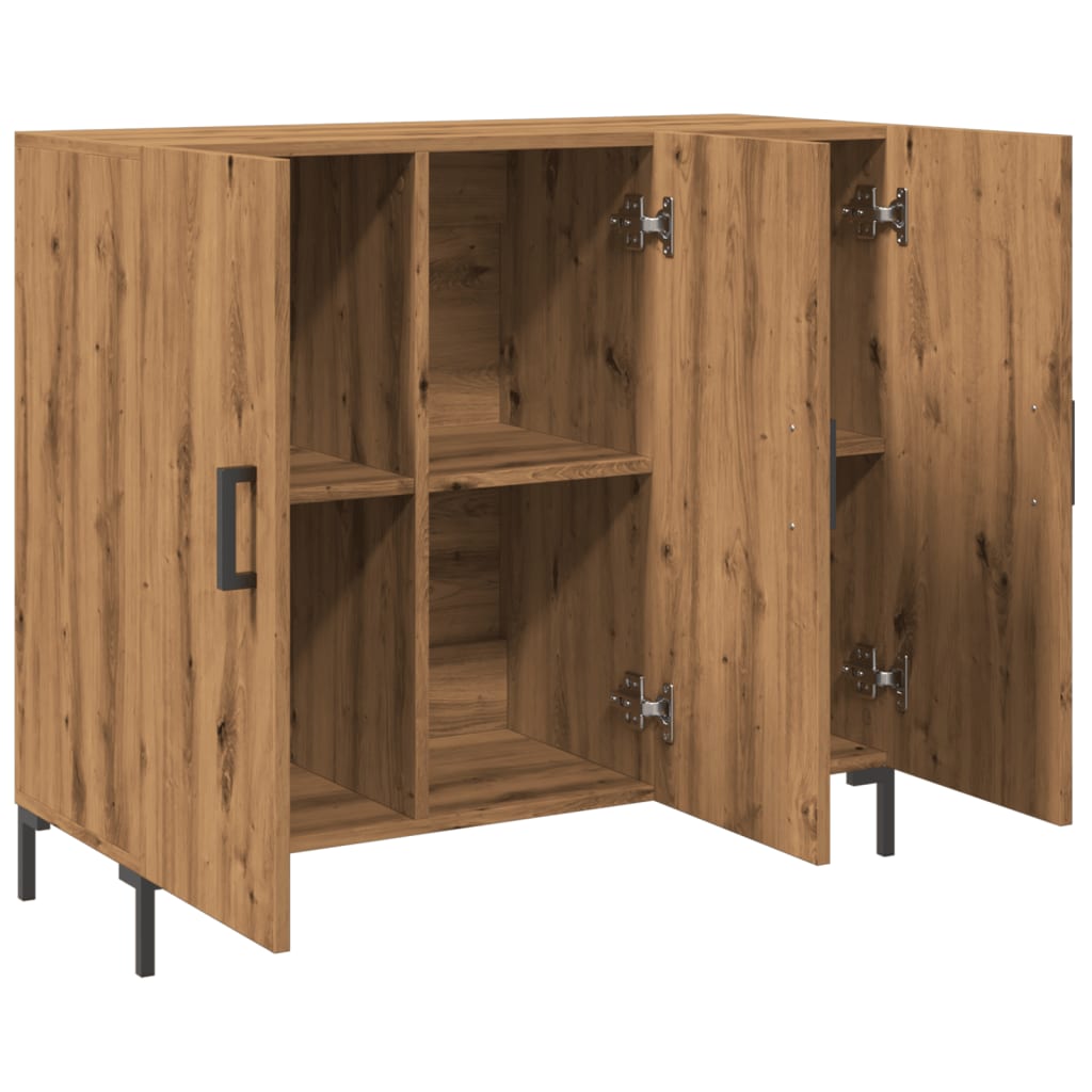 Skjenk Artisan Eik 90X34X80 Cm Konstruert Tre