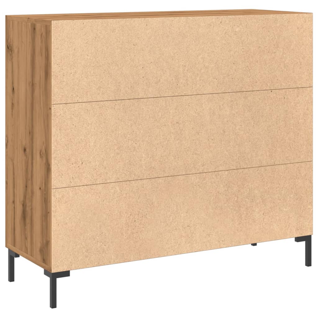 Skjenk Artisan Eik 90X34X80 Cm Konstruert Tre