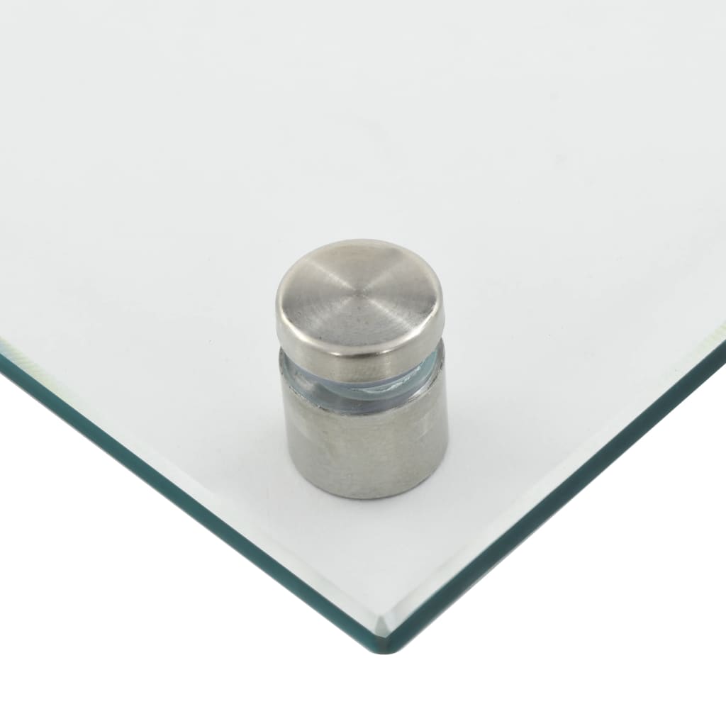 Kjøkkenplater 2 stk gjennomsiktig 70x50 cm herdet glass