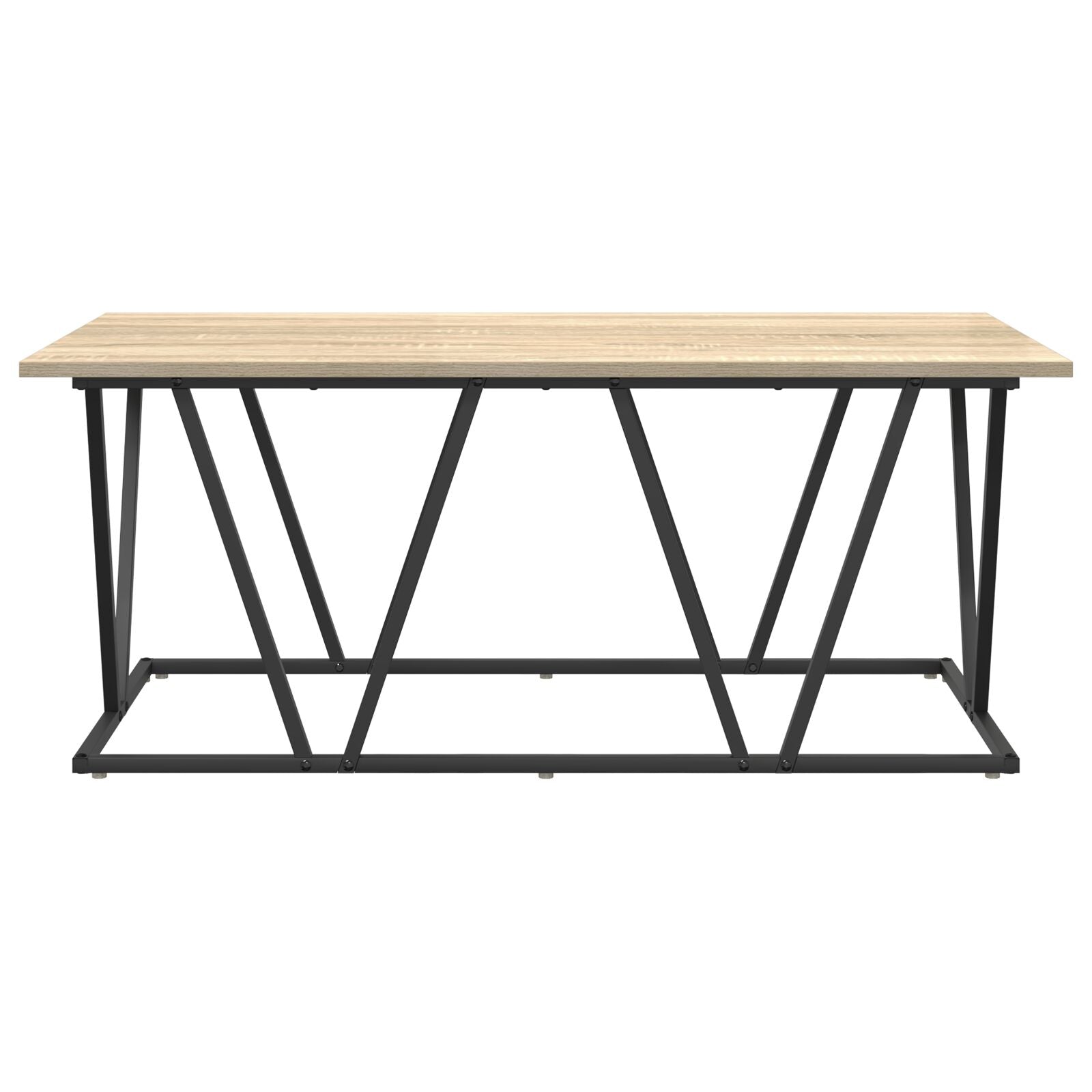 Kaffebord Sonoma Eik 100x50x40 cm Laget av Konstruert Tre og Metall