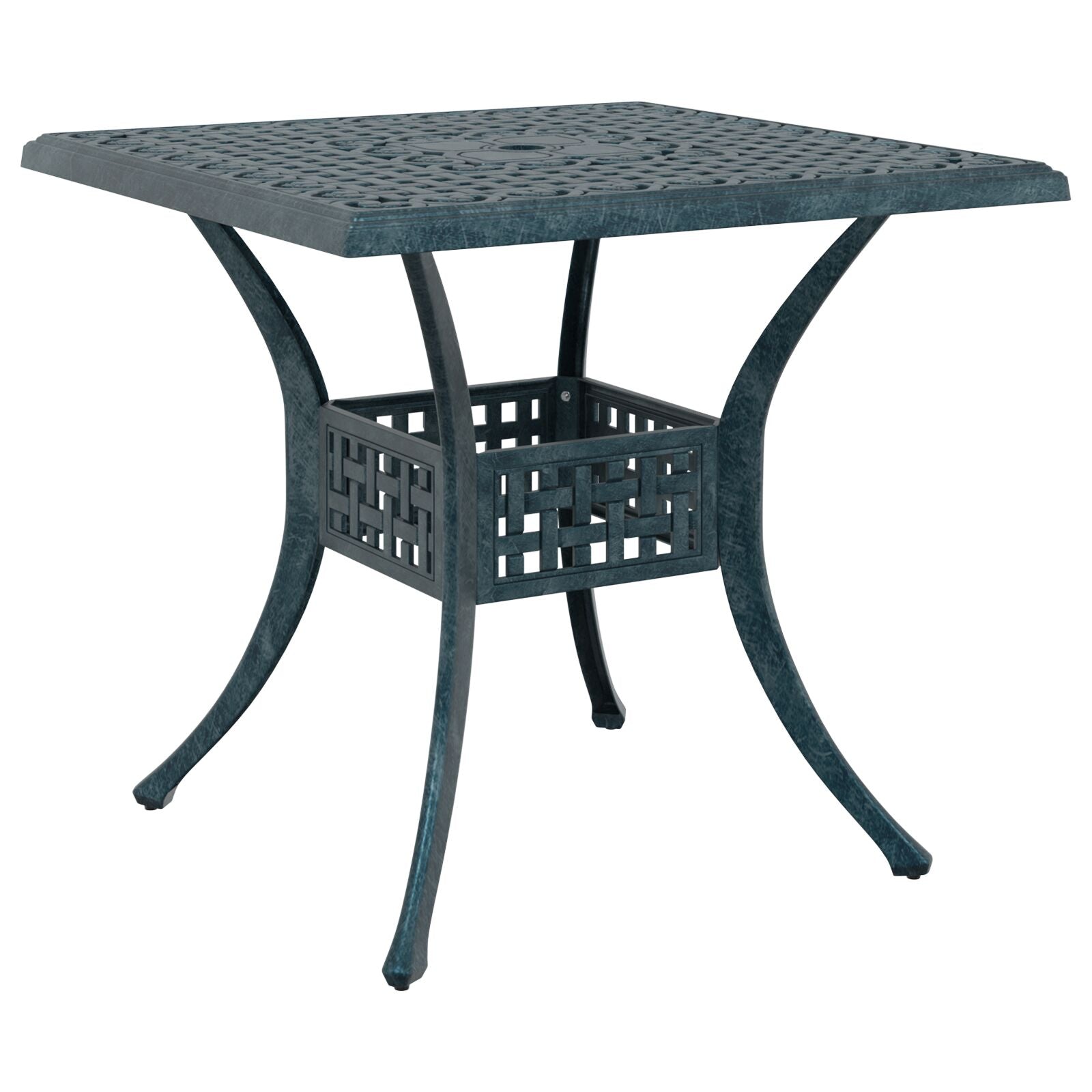 5 Delt Utemøbelsett 80x80x72 Støpt Aluminium
