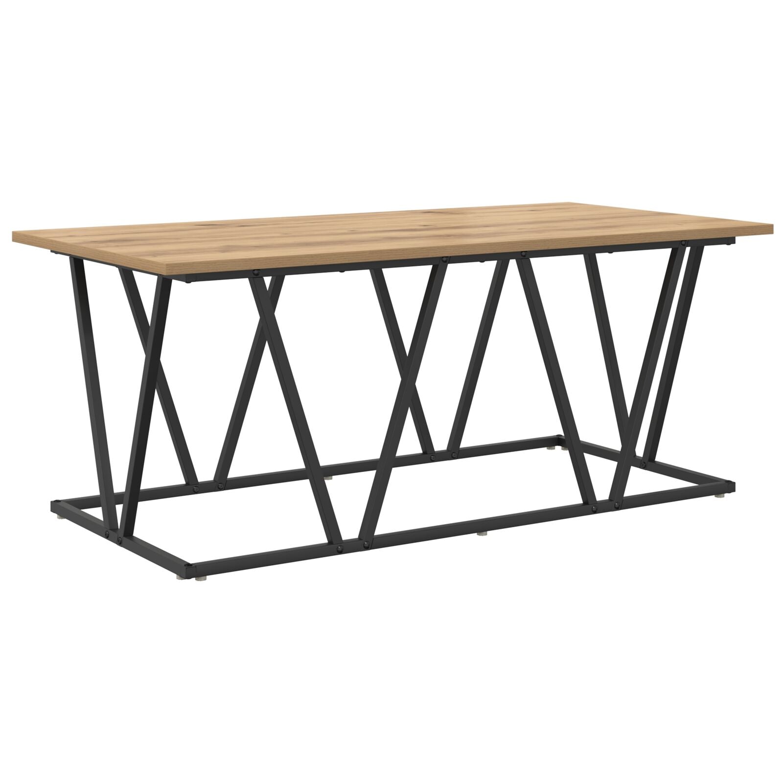 Kaffebord Artisan Eik 100x50x40 cm Ingeniørtre og Metall