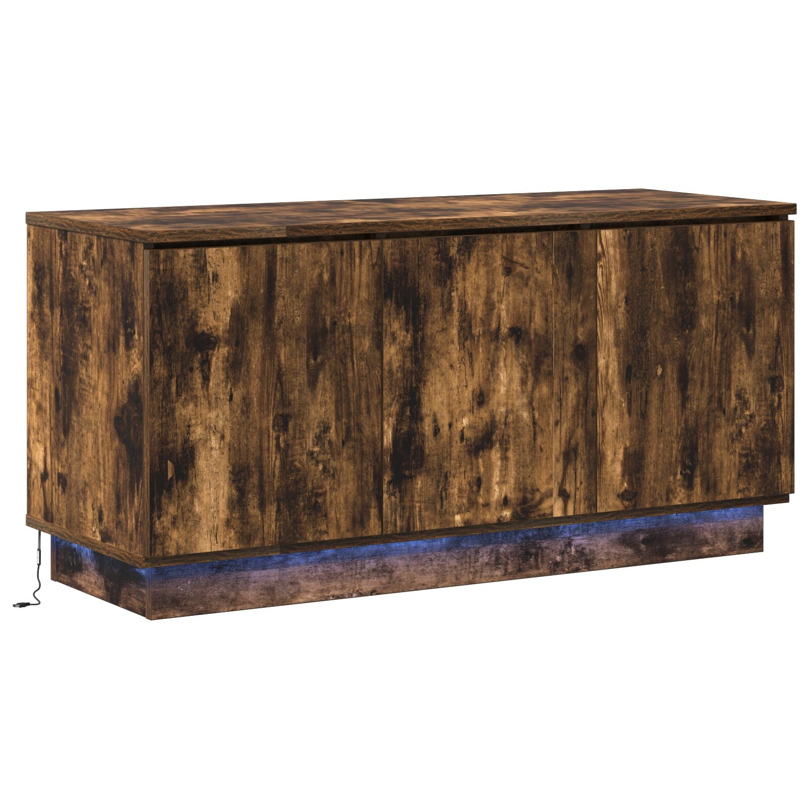 TV-skap Røkt eik 100x38x49 cm Konstruert tre