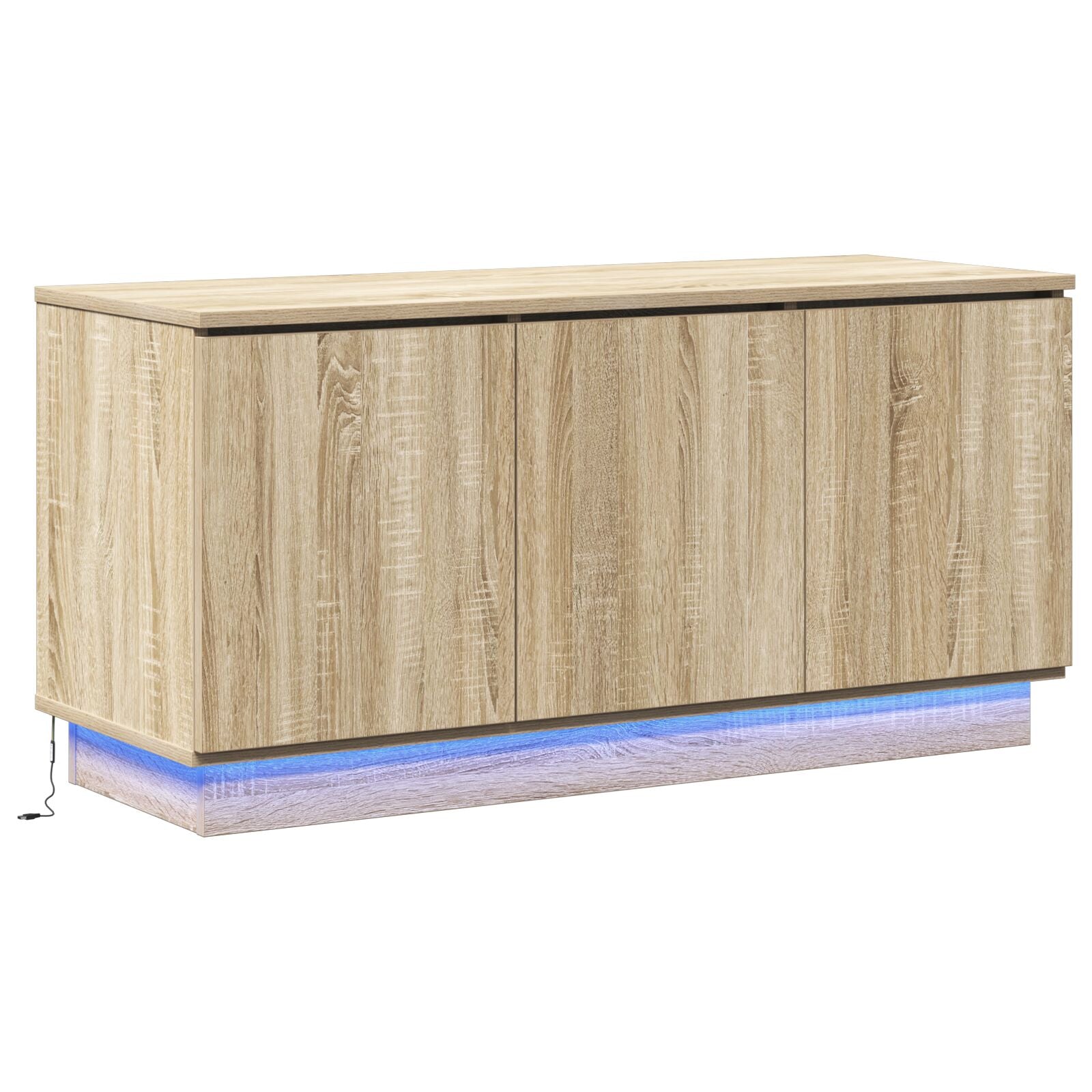 TV-skap Sonoma eik 100x38x49 cm Konstruert tre