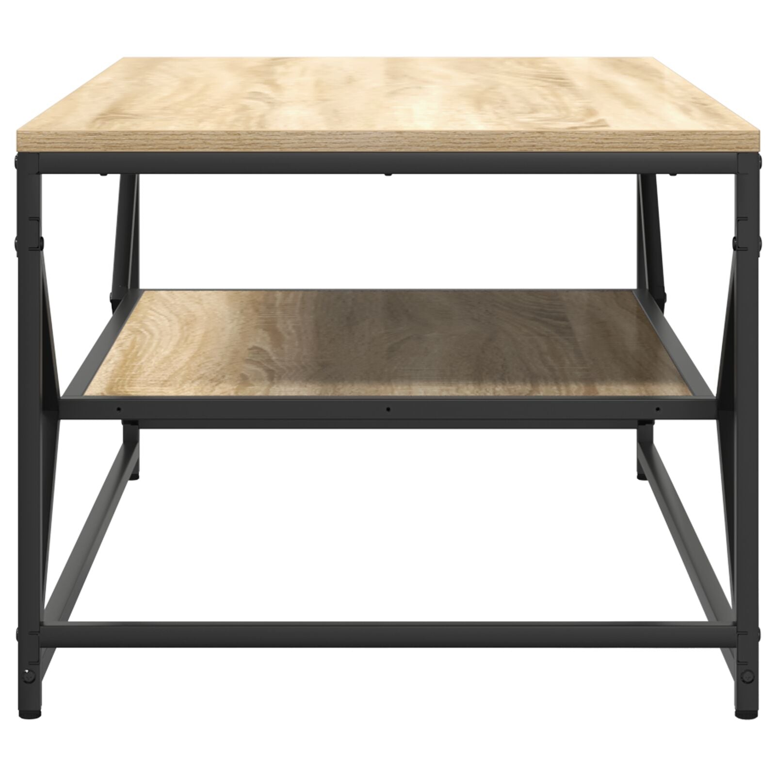 Kaffebord med Hylle Sonoma Eik 90x50x40 cm Konstruktivt Tre
