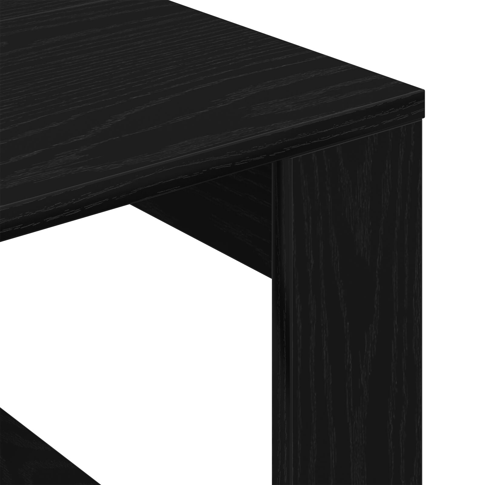 Svart Eik Sidebord - 50x50x35 cm, Laget av Ingeniørt Tre
