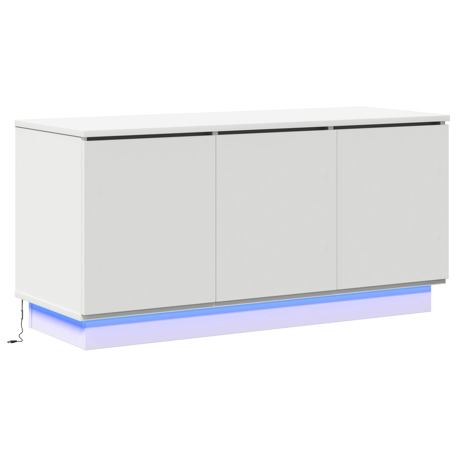TV-Skap Hvit 100x38x49 cm Konstruert Tre