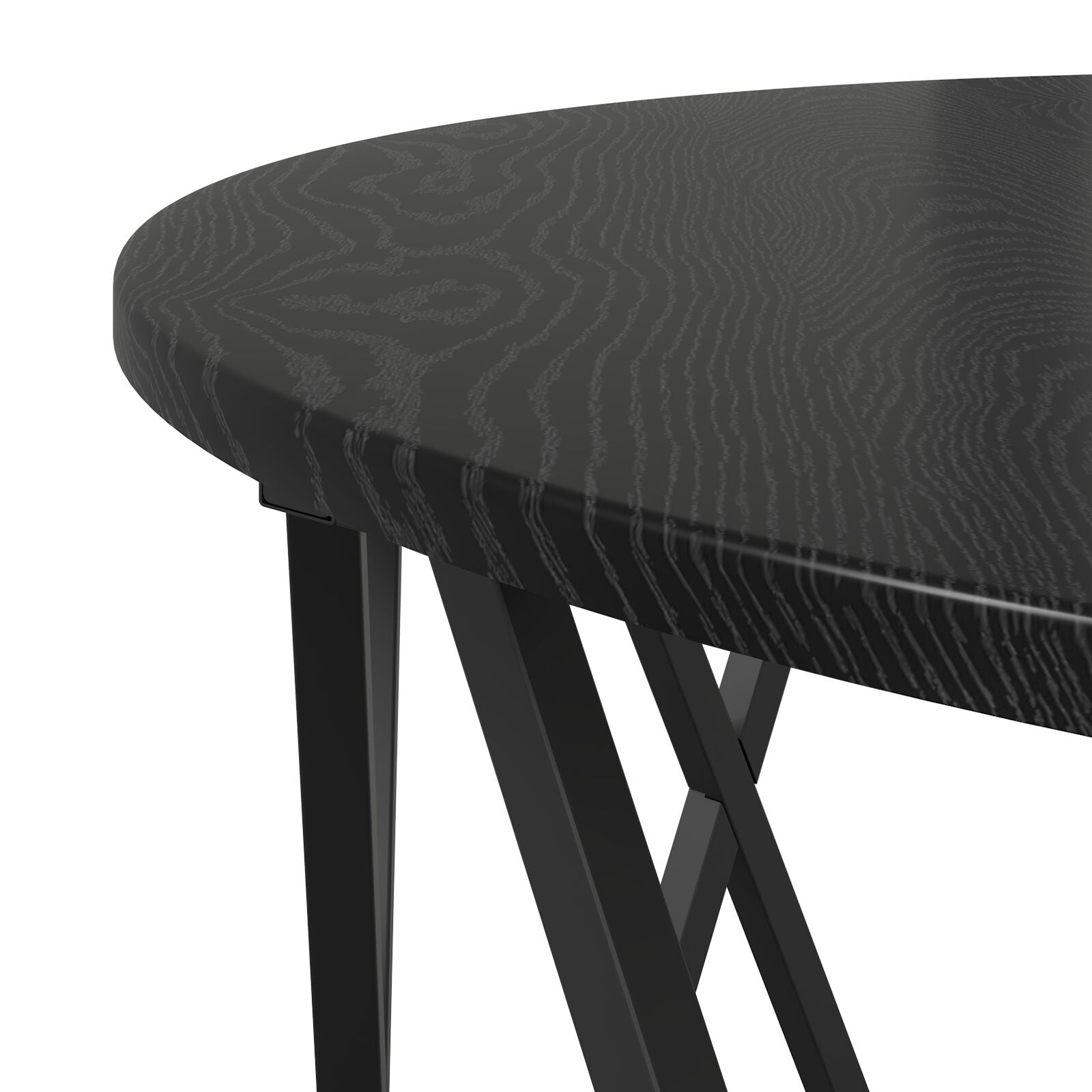 Kaffebord svart eik 80x80x42 cm laget av tre