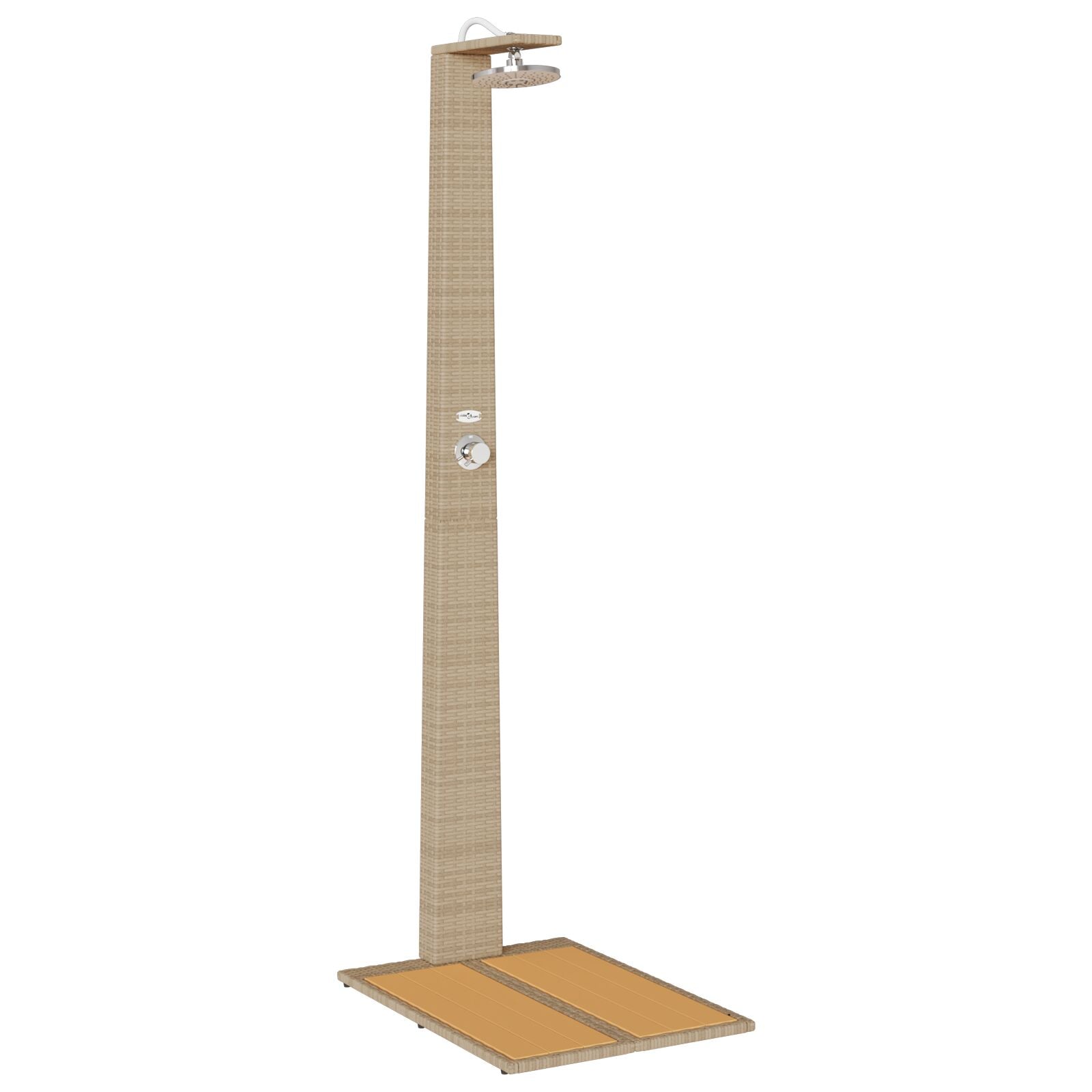 utedusj Beige Plast 60 x 80 x 214 cm Utedusj Rektangulær
