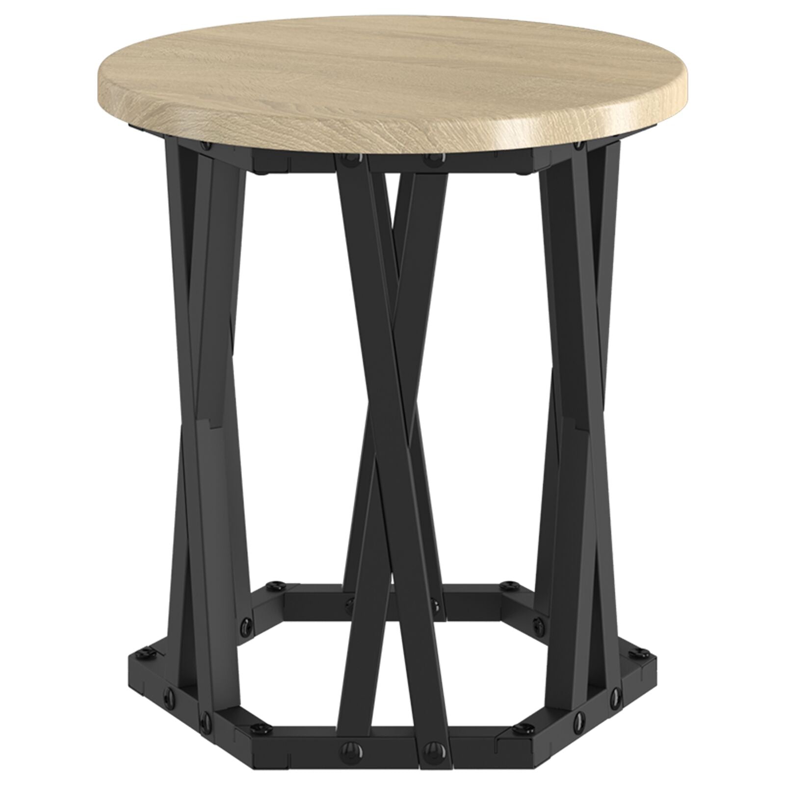 Nesting Side Tables 3 stk Sonoma Eik Ferdigbehandlet Tre