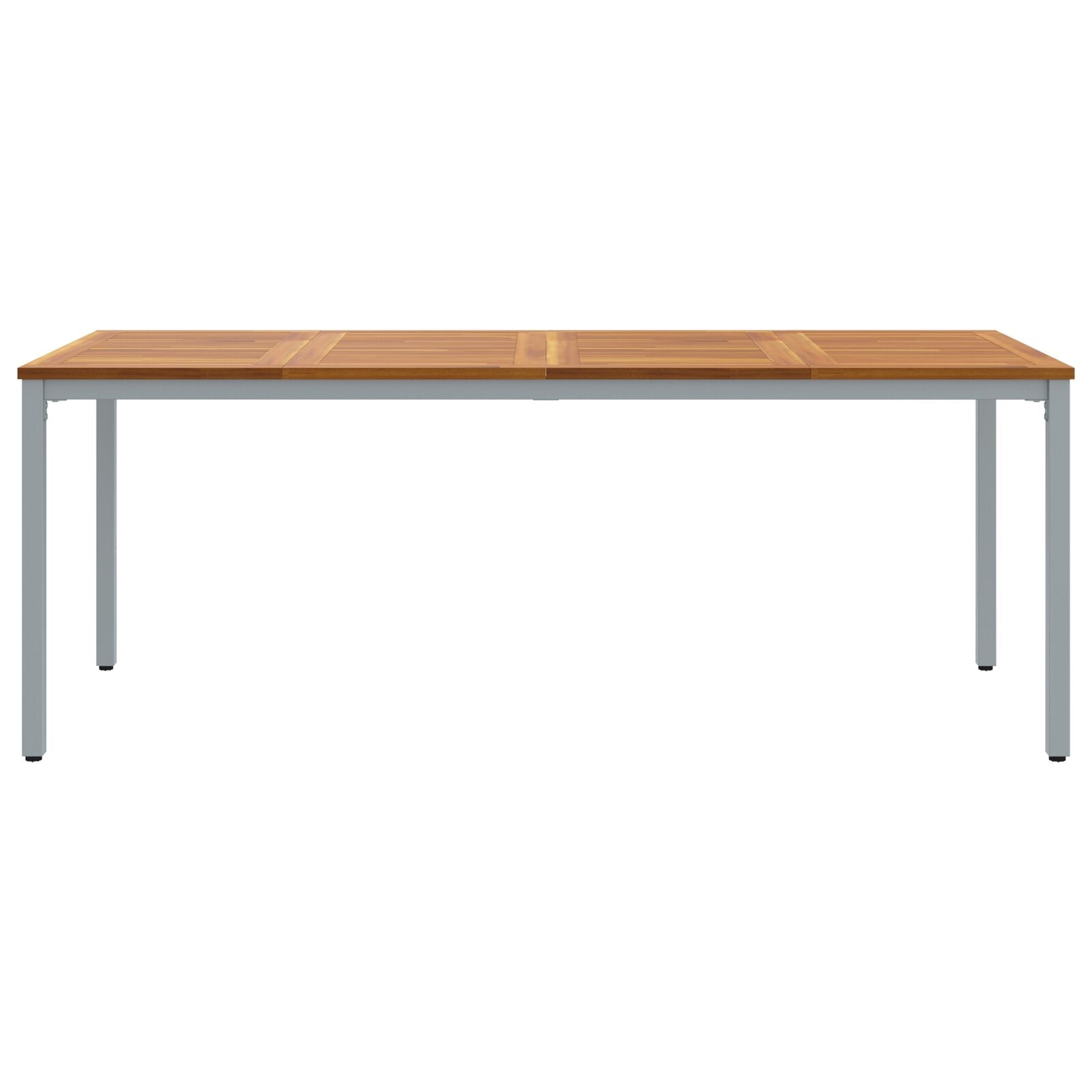 Hagebord 200x90x75 cm Solid Akasietre og Metall