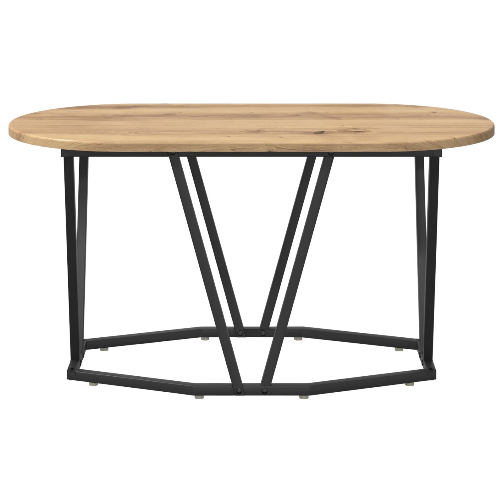 Kaffebord Artisan Eik 80x40x40,5 cm Laget av Tre og Metall