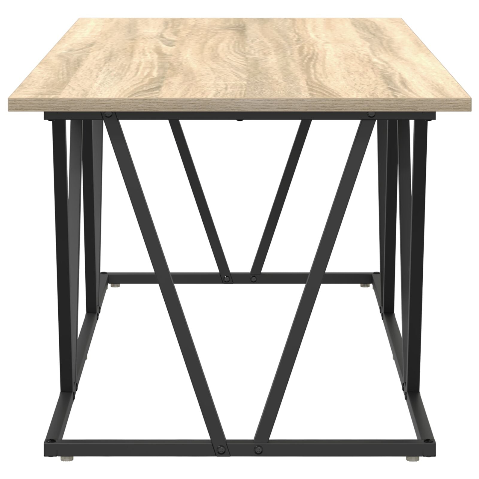 Kaffebord Sonoma Eik 100x50x40 cm Laget av Konstruert Tre og Metall