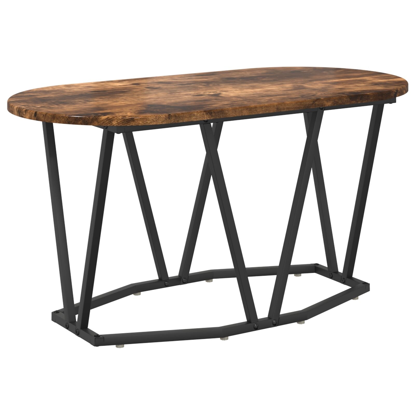 Kaffebord Røkt Eik 80x40x40,5 cm Ingeniørtre og Metall