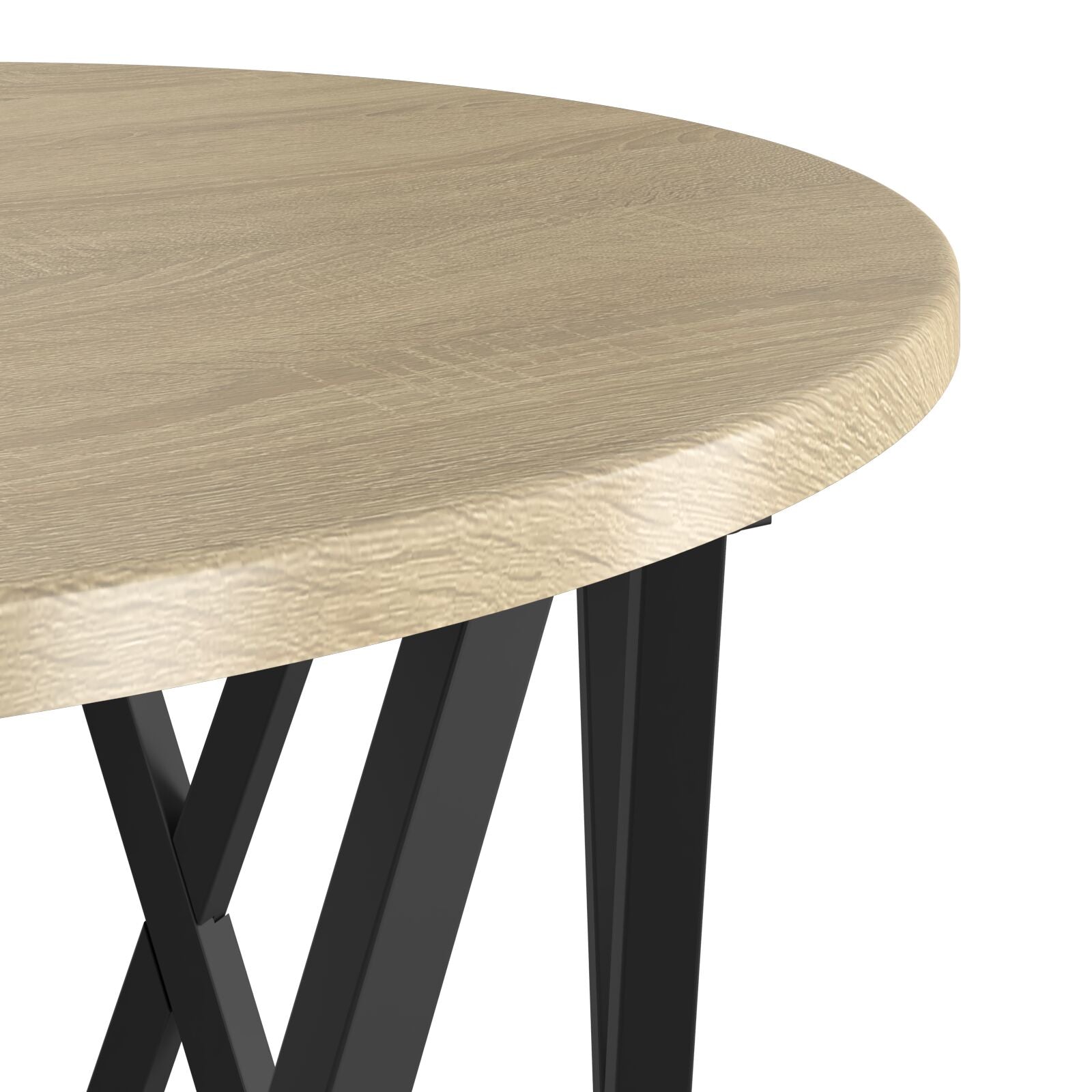 Nesting Side Tables 3 stk Sonoma Eik Ferdigbehandlet Tre