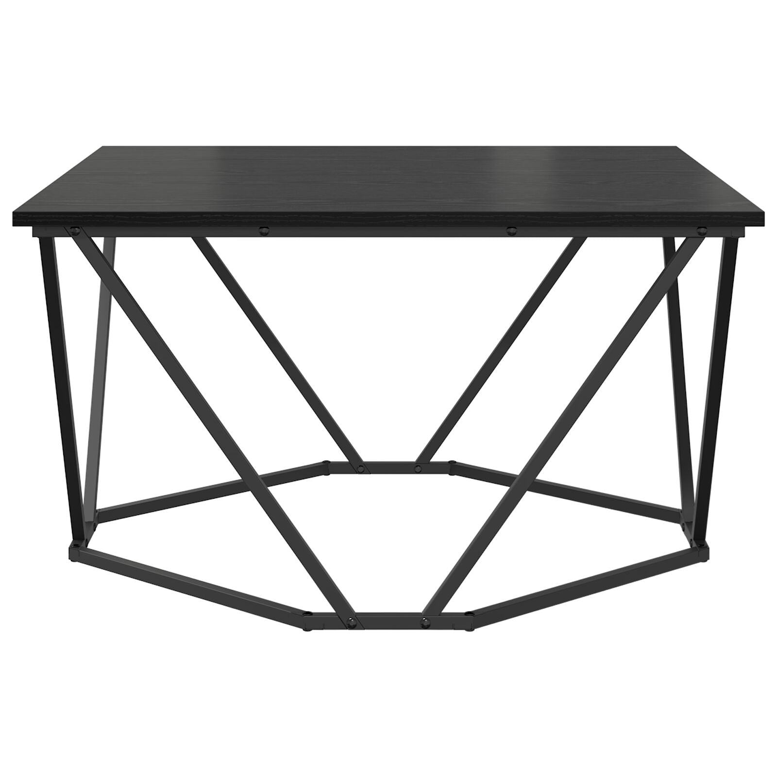 Kaffebord Svart Eik 80x80x45 cm Ingeniørtre