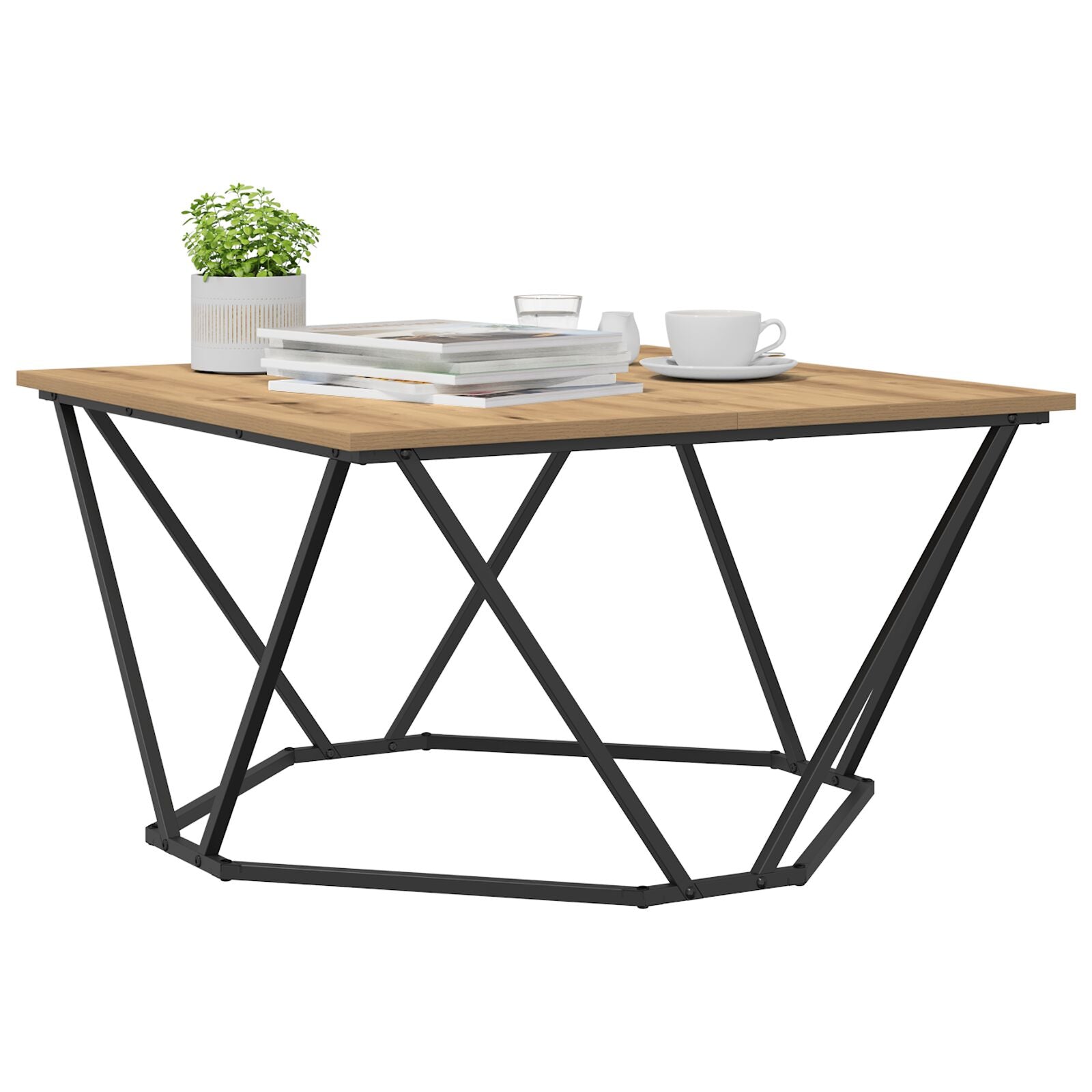 Kaffebord Eik 80x80x45 cm Treverk