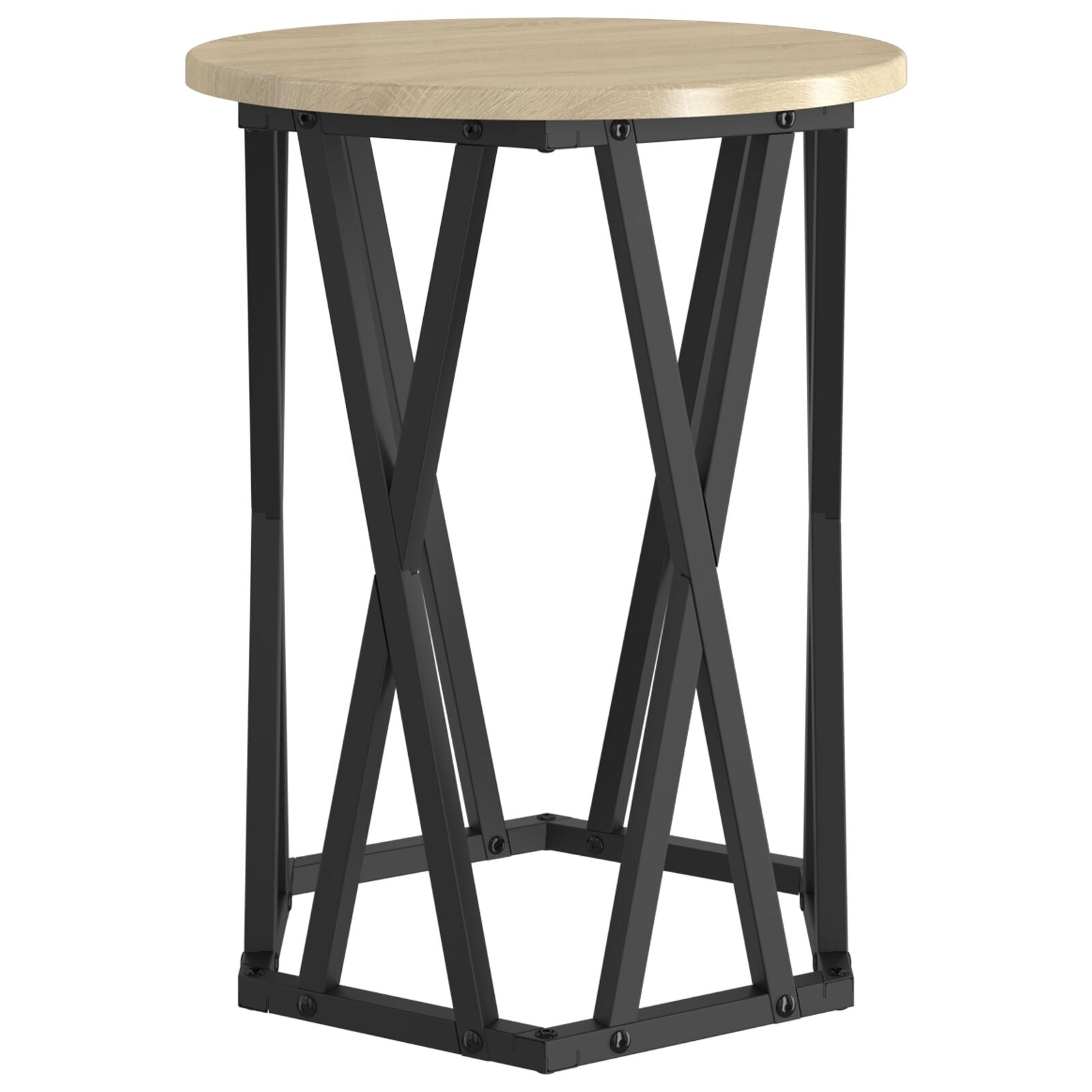 Sidebord 2 stk Sonoma Eik Konstruksjons Tre