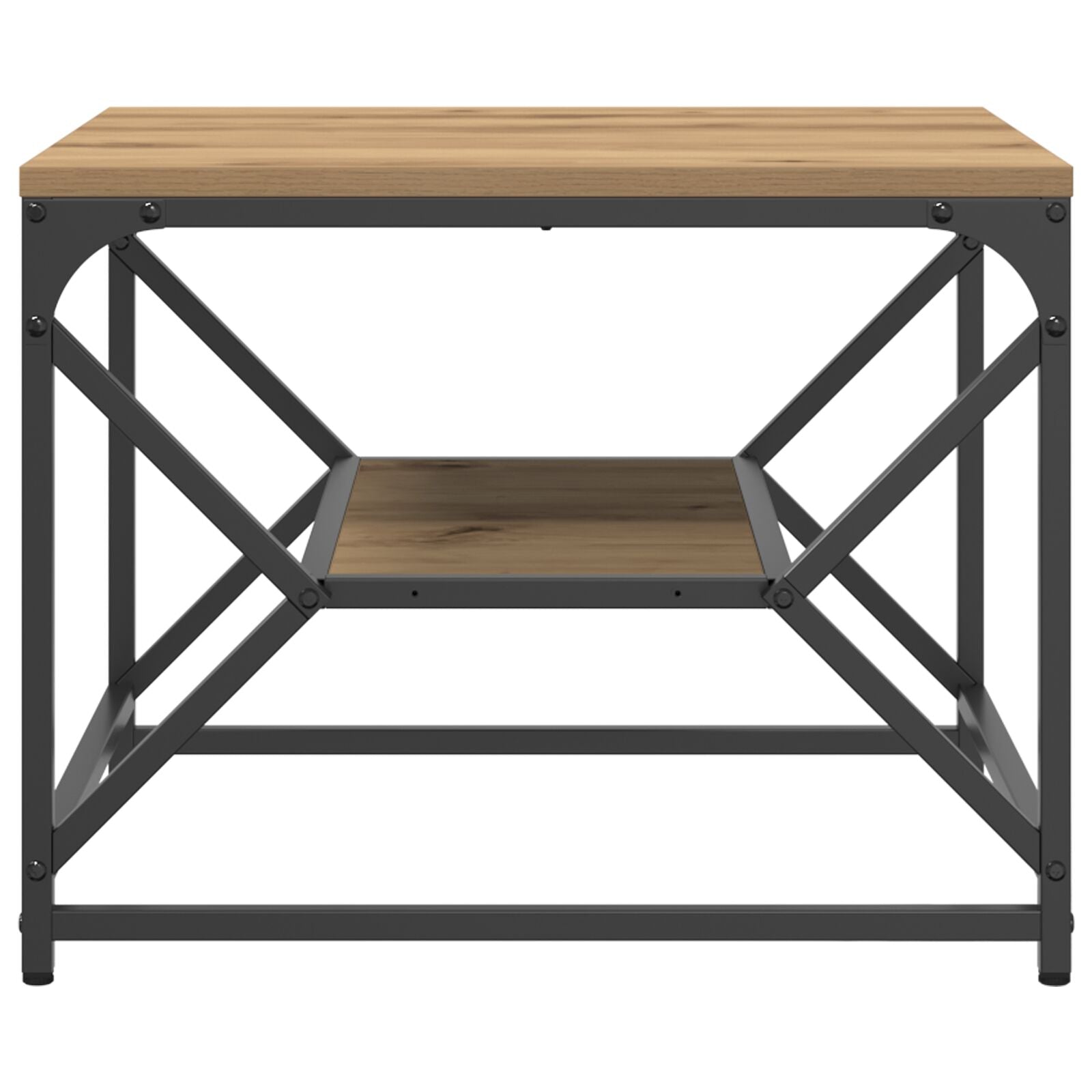 Kaffe Bord med Hylle i Artisan Eik 51x50x40 cm Lagd av Tre