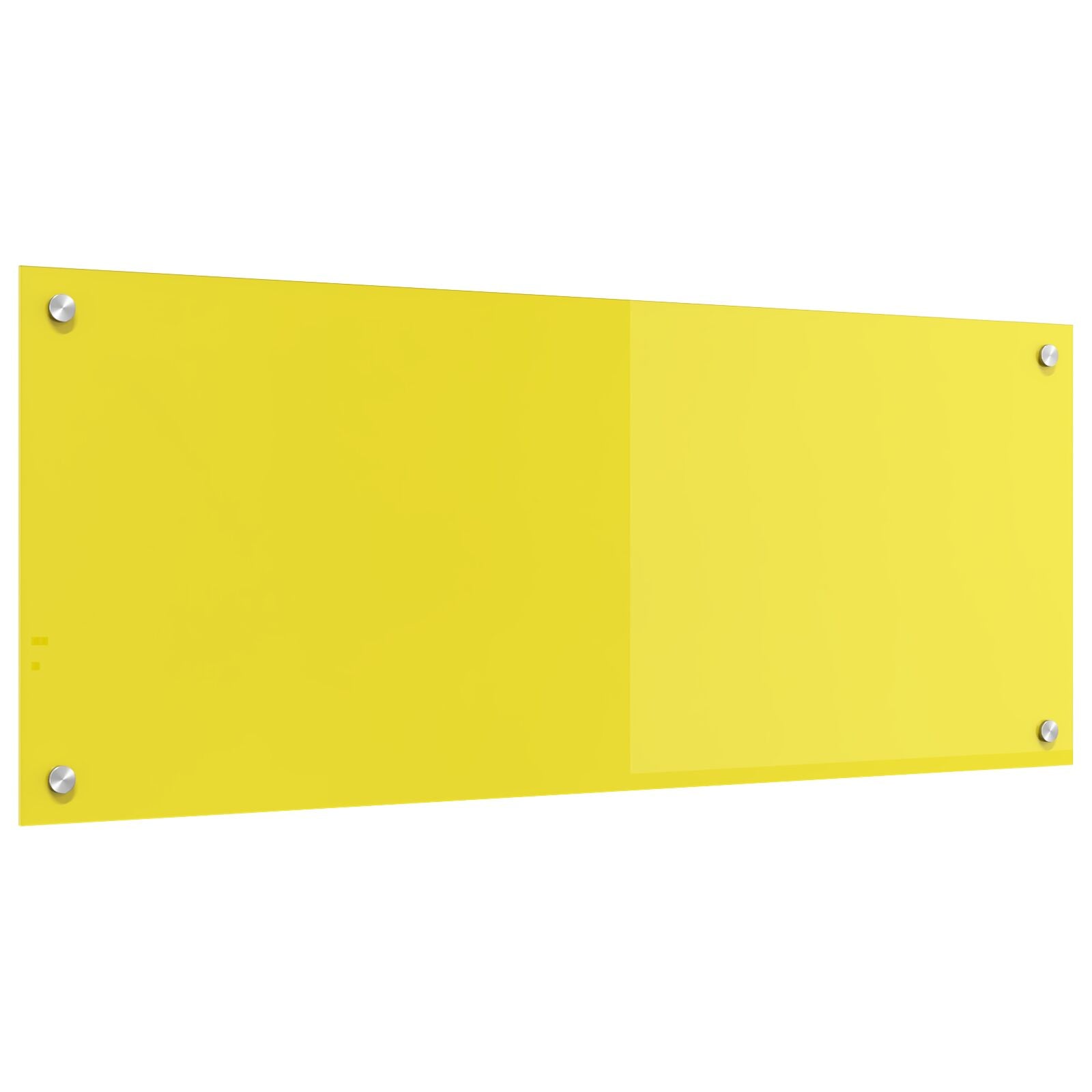 Kjøkken Backsplash Gul 100x40x0.6 cm Herdet Glass