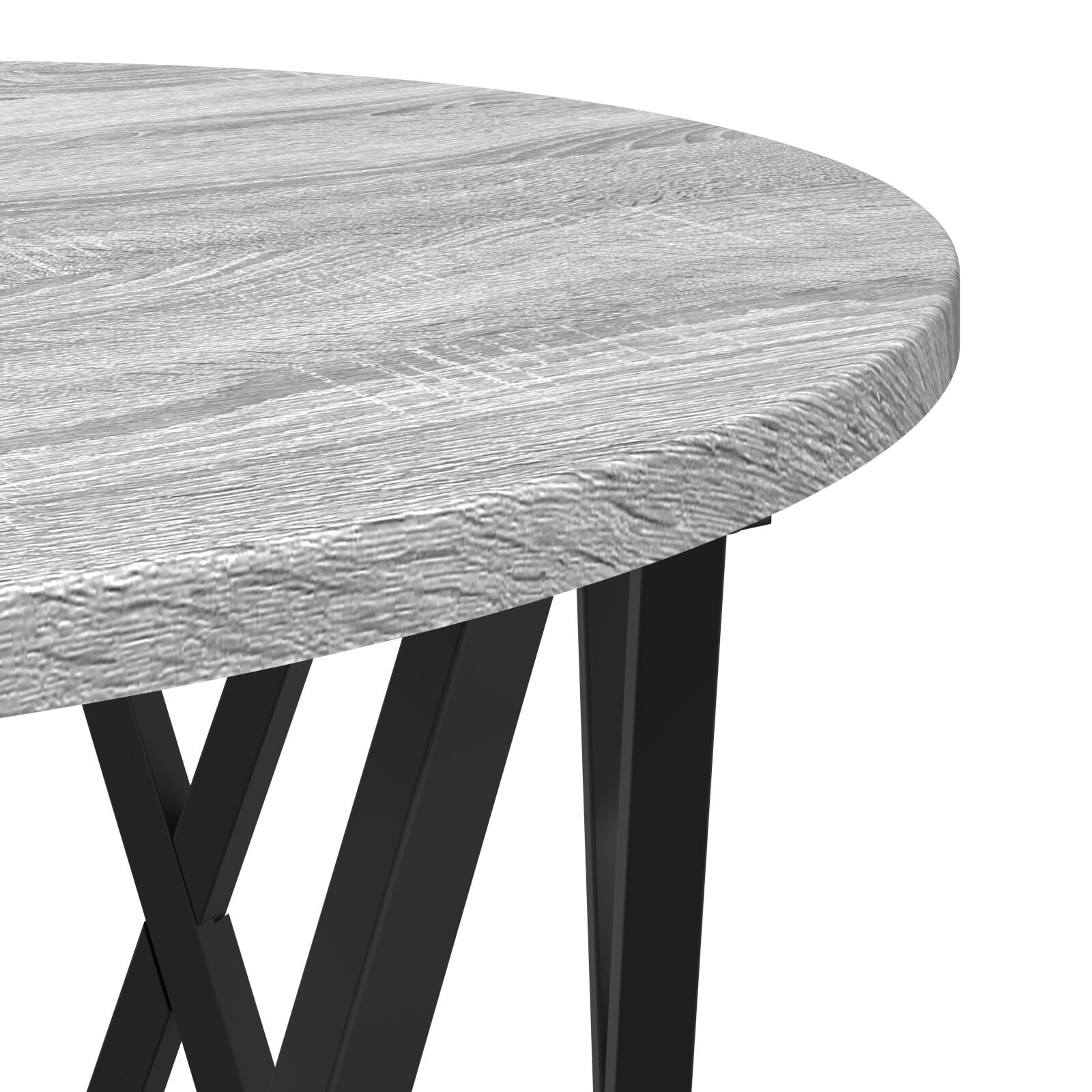 Stablende Sidebord 2 stk Grå Sonoma Ingeniørtre