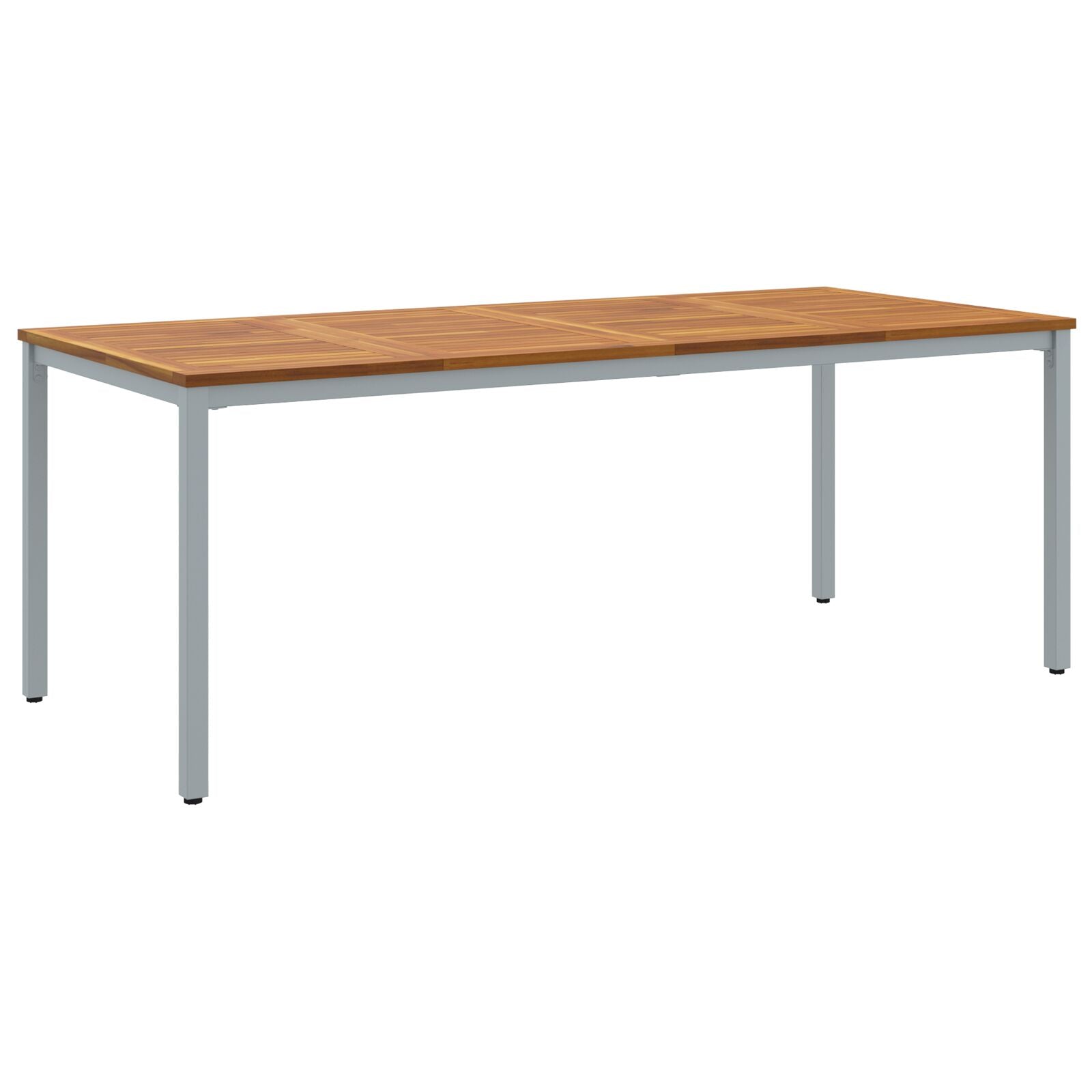 Hagebord 200x90x75 cm Solid Akasietre og Metall