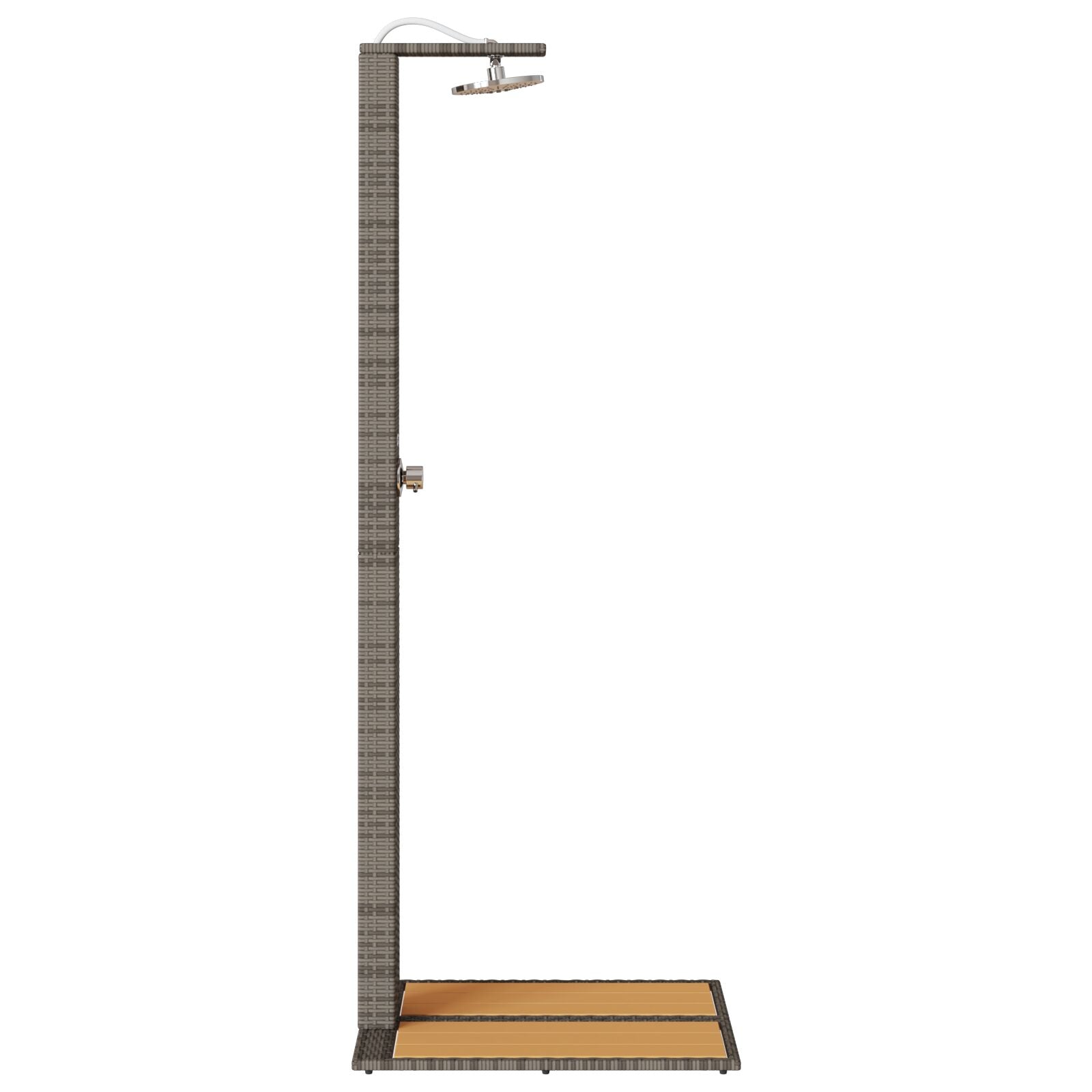utendørs dusj Grå Harpiks, Tre 60 x 80 x 214 cm Utedusj