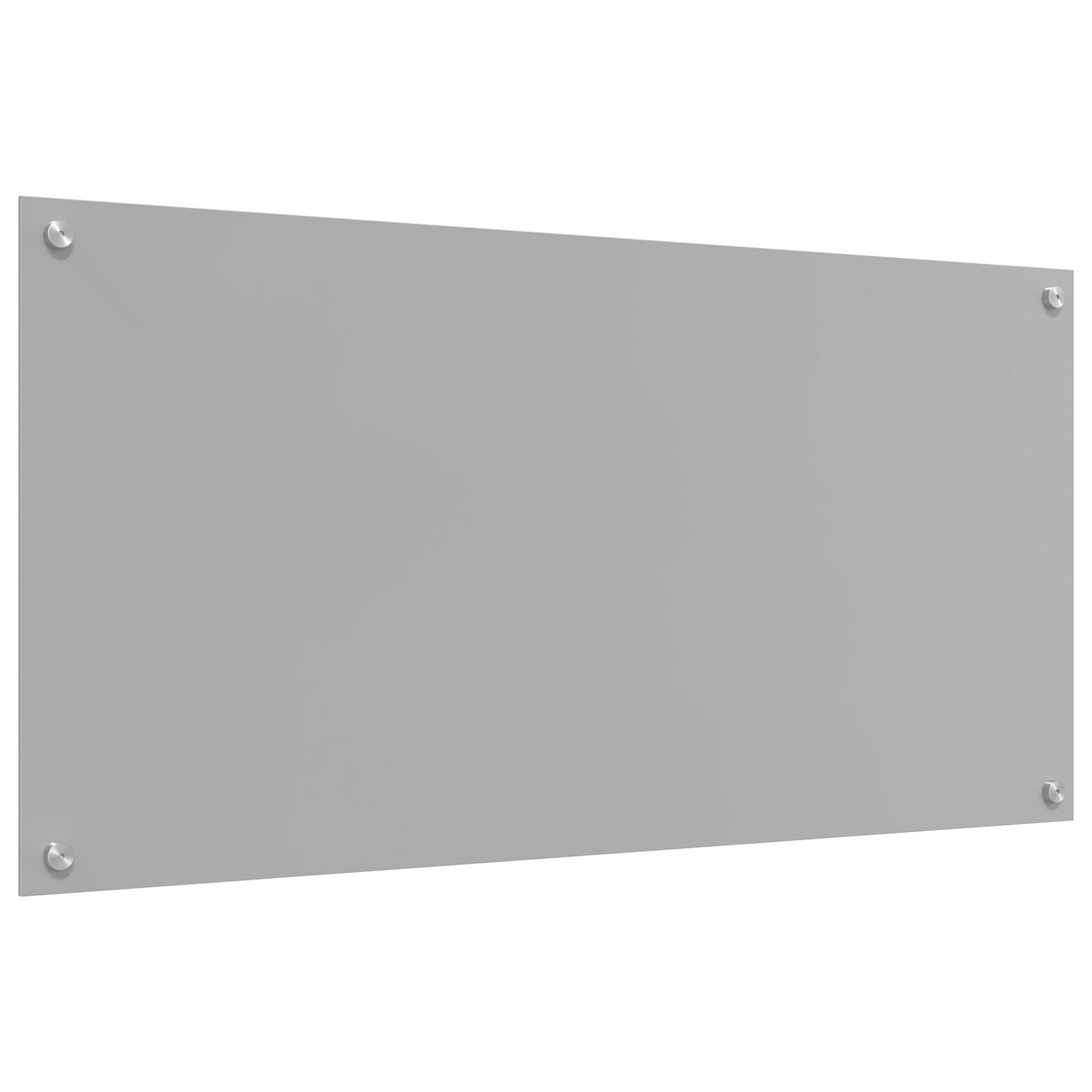 Kjøkken Backsplash Lys Grå 100x50x0,6 cm Herdet Glass