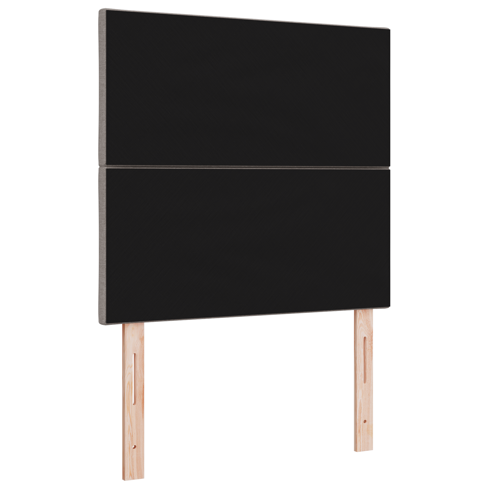 Sengegavl Diamantblokker Design Gråbrun 90 Cm Stoff