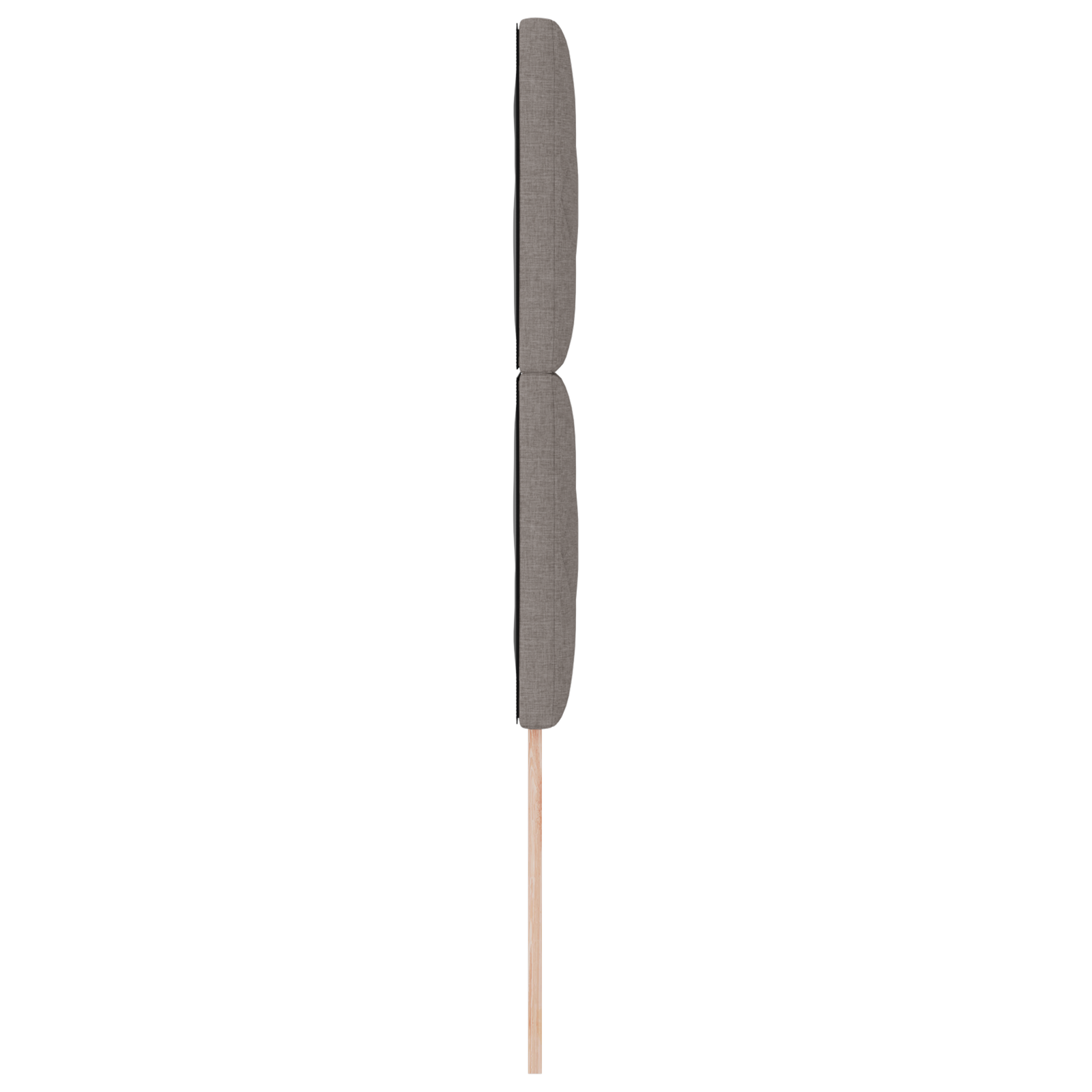 Sengegavl Diamantblokker Design Gråbrun 90 Cm Stoff