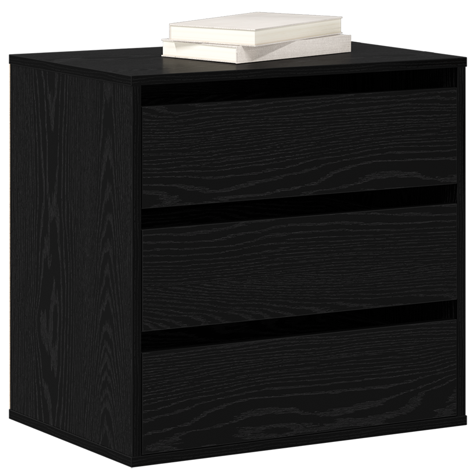 Hjørnekommode Svart Eik 60X41X58 Cm Konstruert Tre